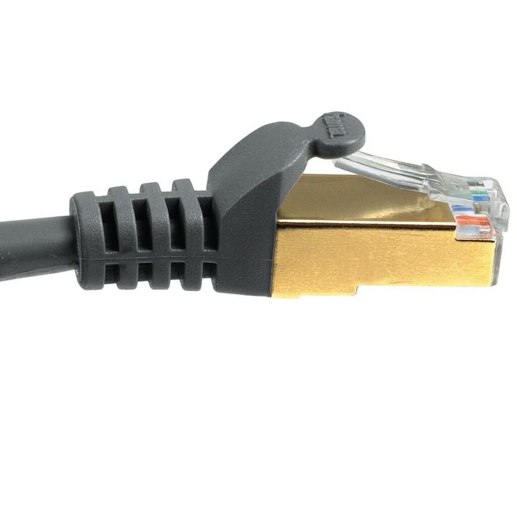 Hama LAN-Kabel »Netzwerkkabel 10m vergoldet CAT 5e Patchkabel STP geschirmt«, RJ-45 (Ethernet), 1000 cm