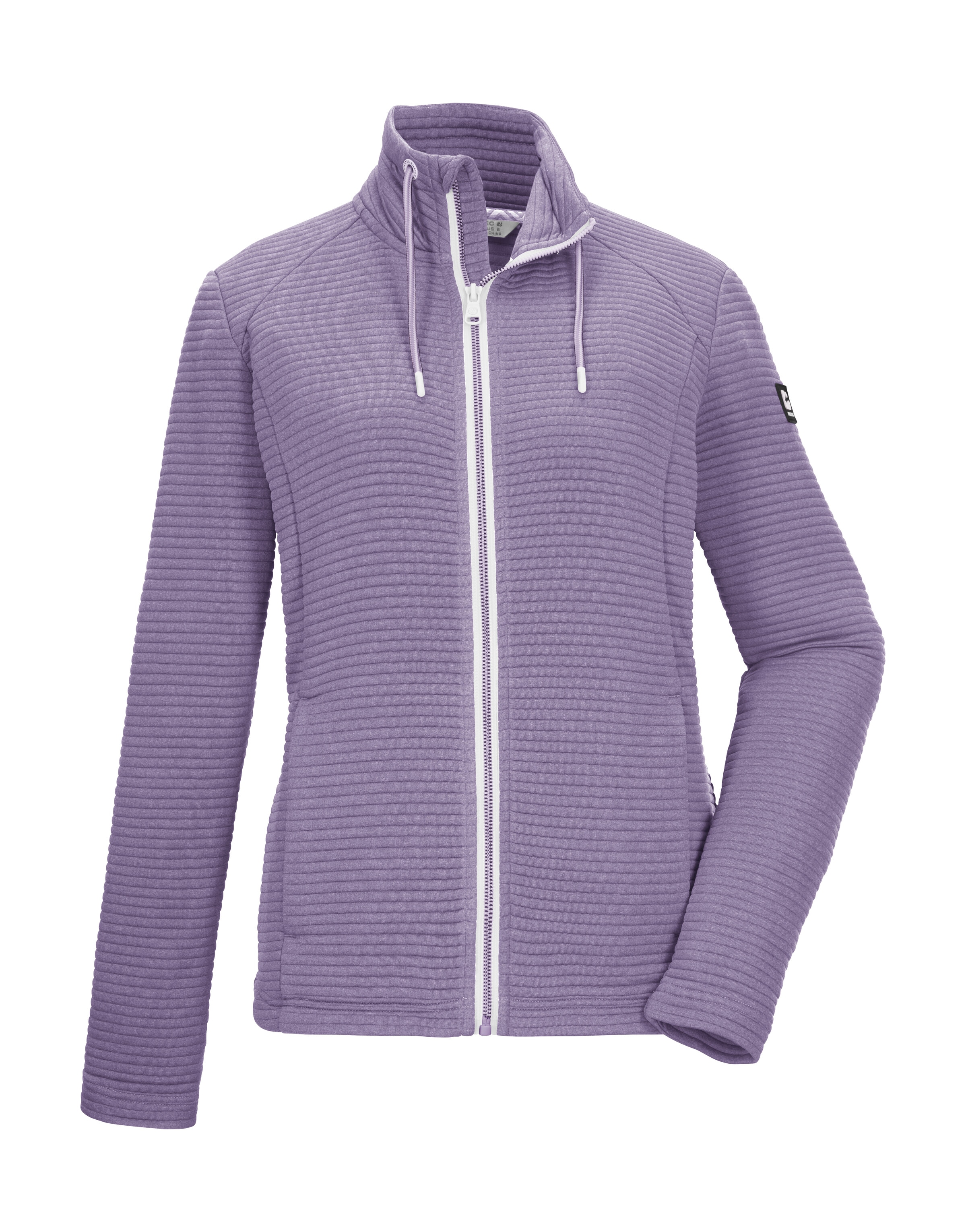 Killtec 1100000002199 "KOS 12 WMN FLX JCKT" Elastische Damenjacke, gestreift, mit Kinnschutz und Taschen
