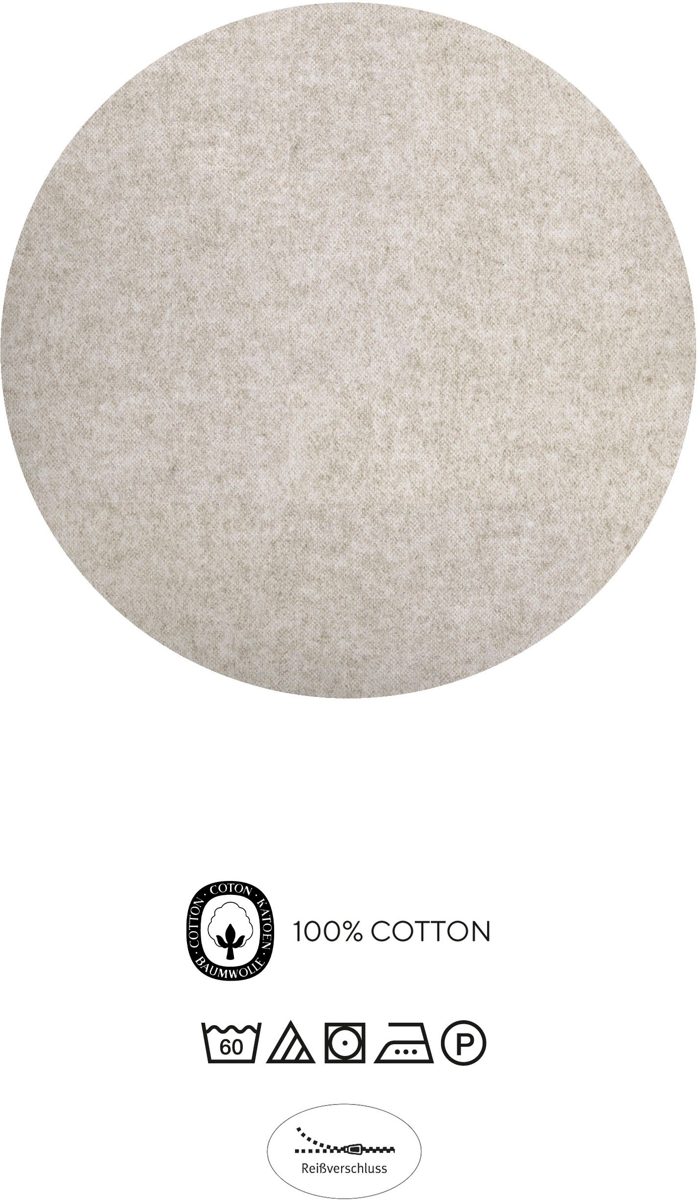 Biberna Kinderbettwäsche »0840521« 2 Stk. tlg. kuschelig warm, samtweich, Melange, 100% Baumwolle, made in Germany