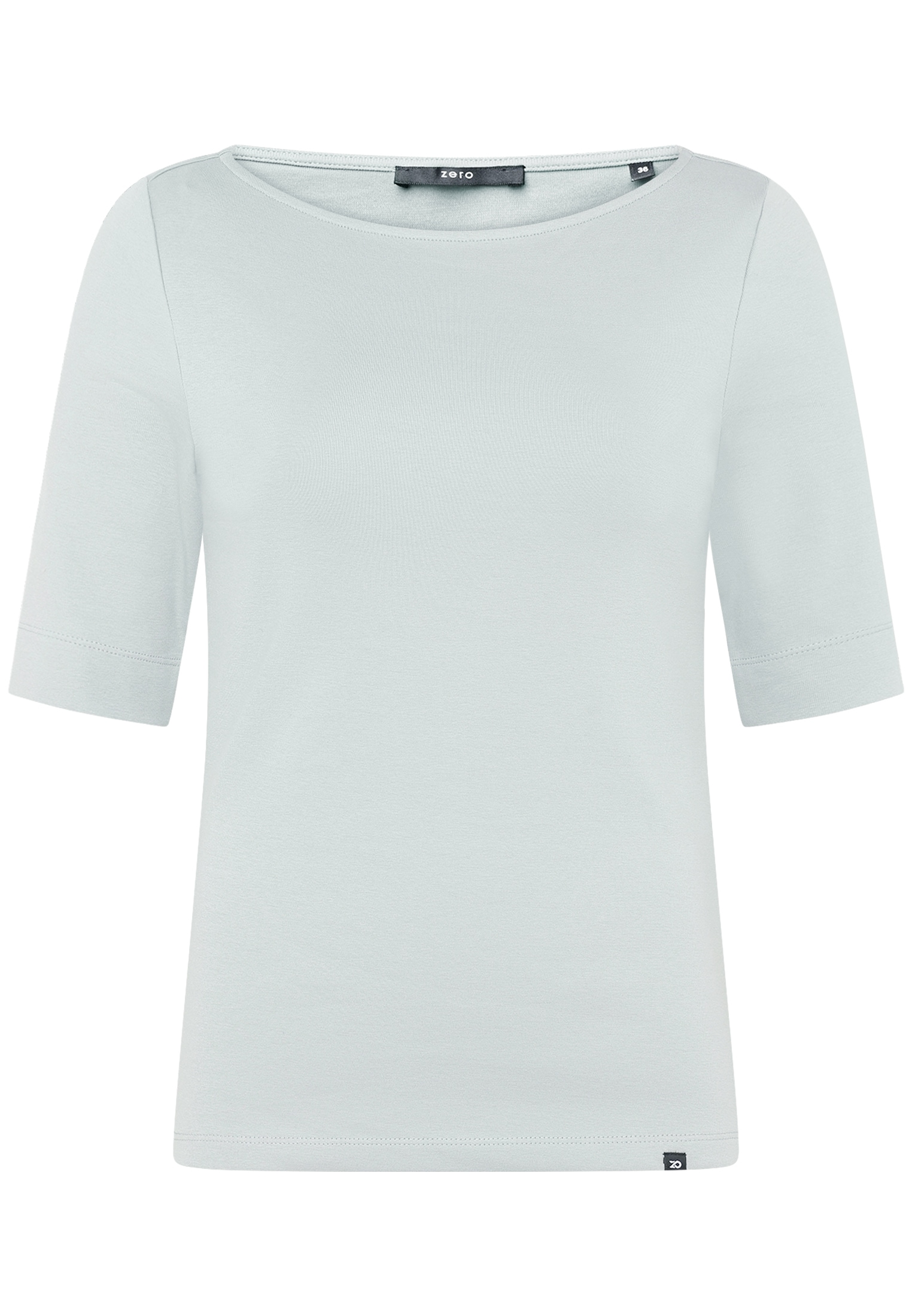 Zero 3/4-Arm-Shirt »Damen Shirt mit U-Boot-Ausschnitt« 1 Plain/ ohne Details