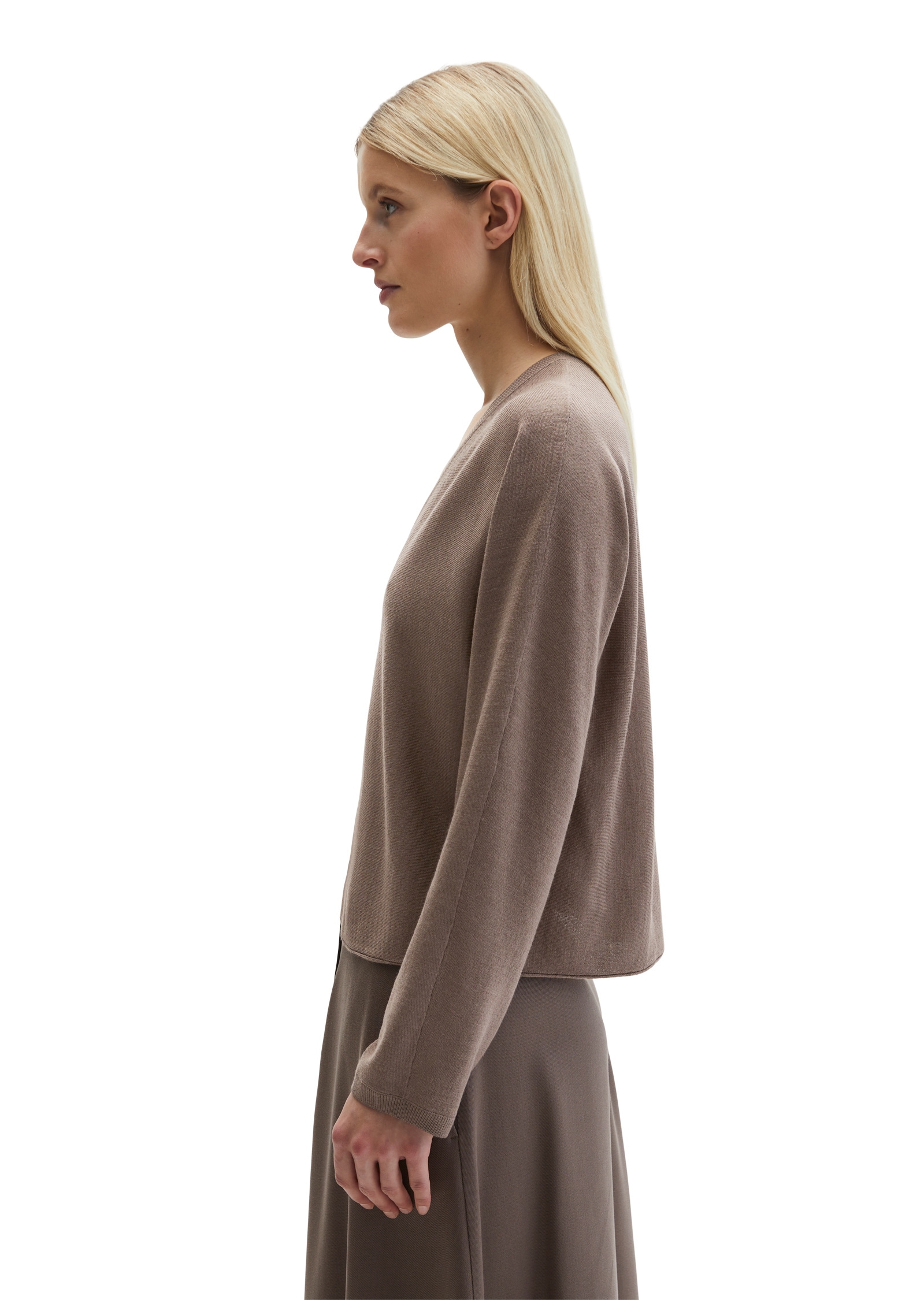 Marc O'Polo Strickpullover »aus Merinowolle-Viskose-Mix«
