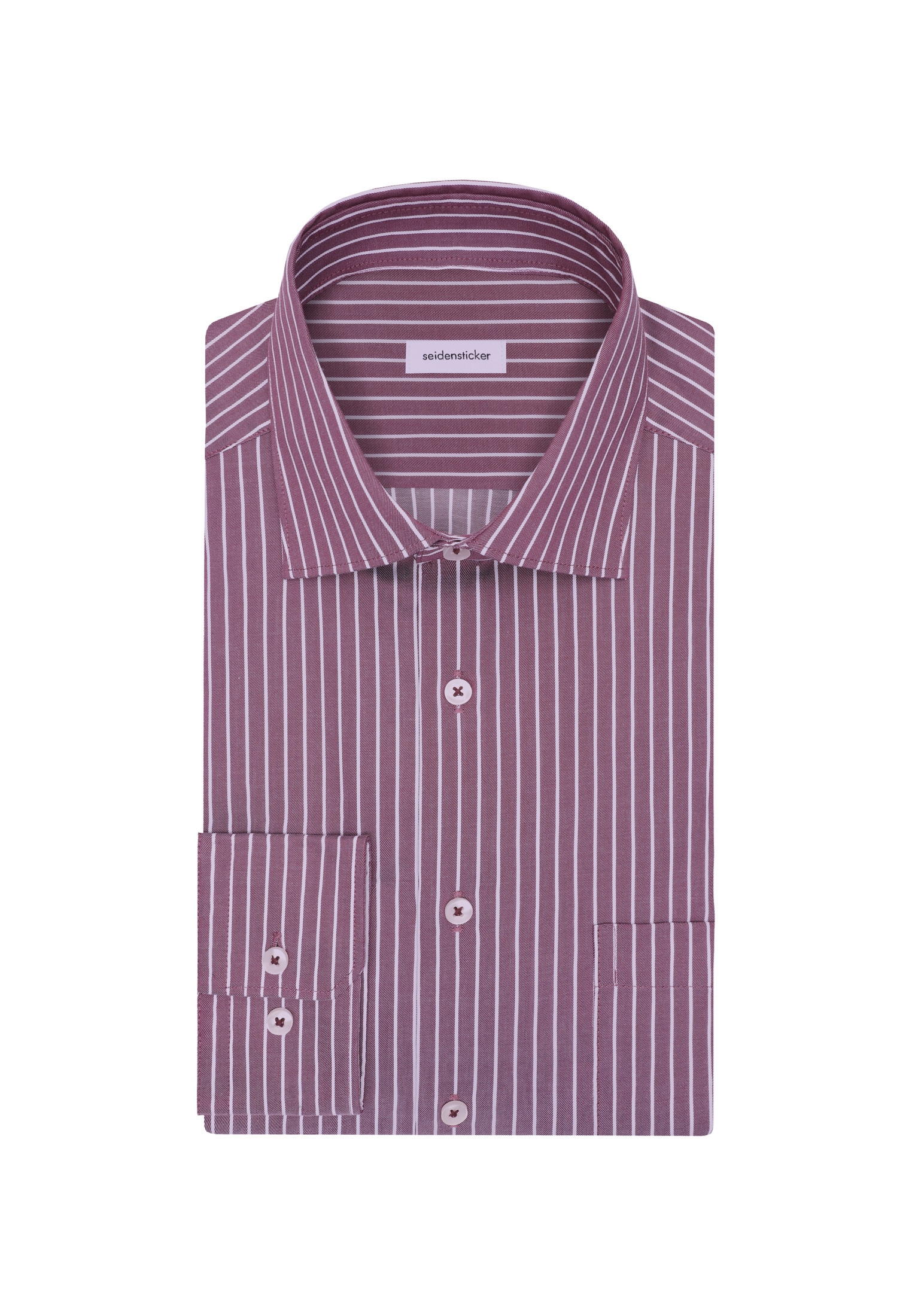 seidensticker Businesshemd »Schwarze Rose«, Regular 1/1 Kentkragen Gestreift