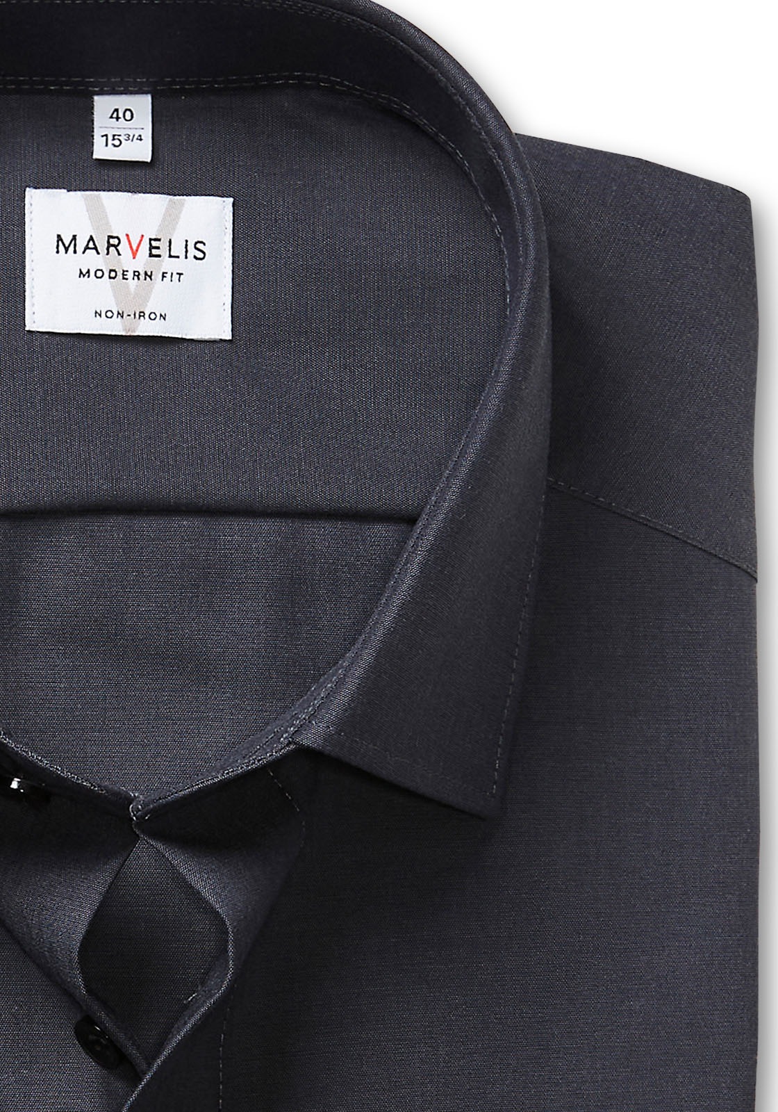 MARVELIS Langarmhemd, Businesshemd, Basic, New-Kentkragen, leicht tailliert günstig online kaufen