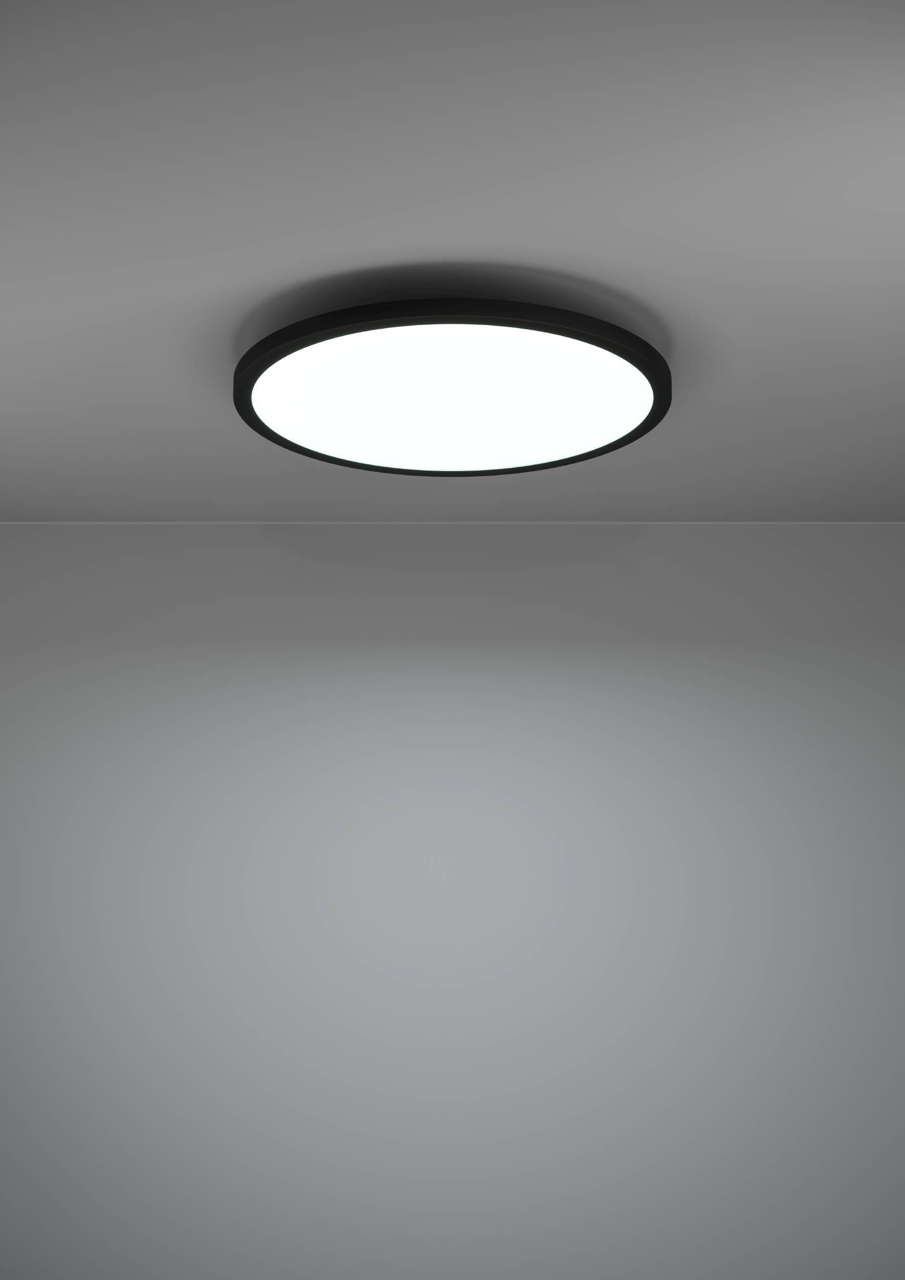 EGLO Deckenleuchte »Sarsina-Z Deckenlampe, ZigBee 3.0, Deckenlampe, Metall, Flurlampe« LED-Modul 1 Stk. Kaltweiß | Neutralweiß | Warmweiß Wand-/Deckenleuchte - H5,2 x Ø45 cm - schwarz - 33,5W inkl.