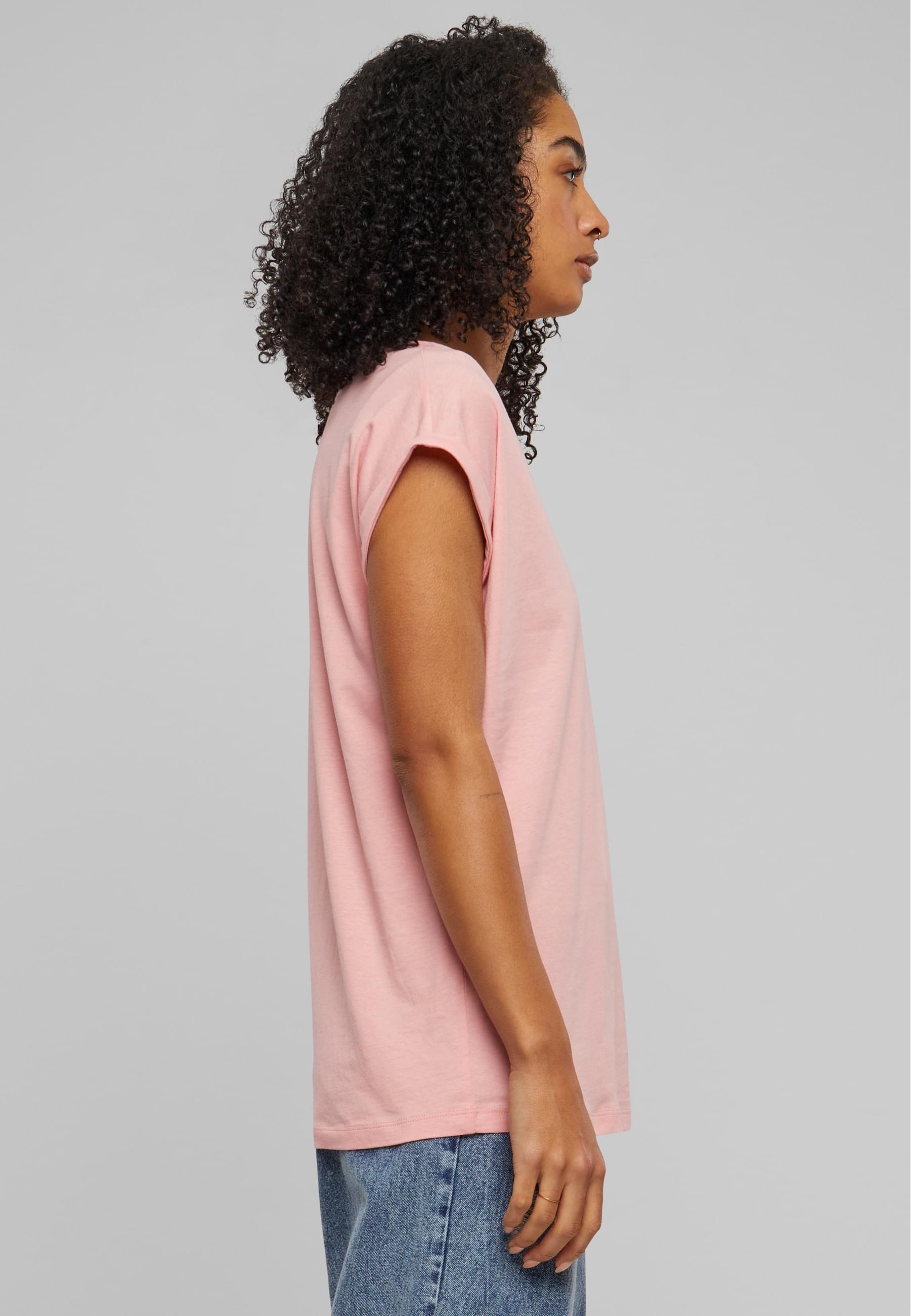 URBAN CLASSICS Kurzarmshirt »Urban Classics Damen Ladies Extended Shoulder Tee«, (1 tlg.)