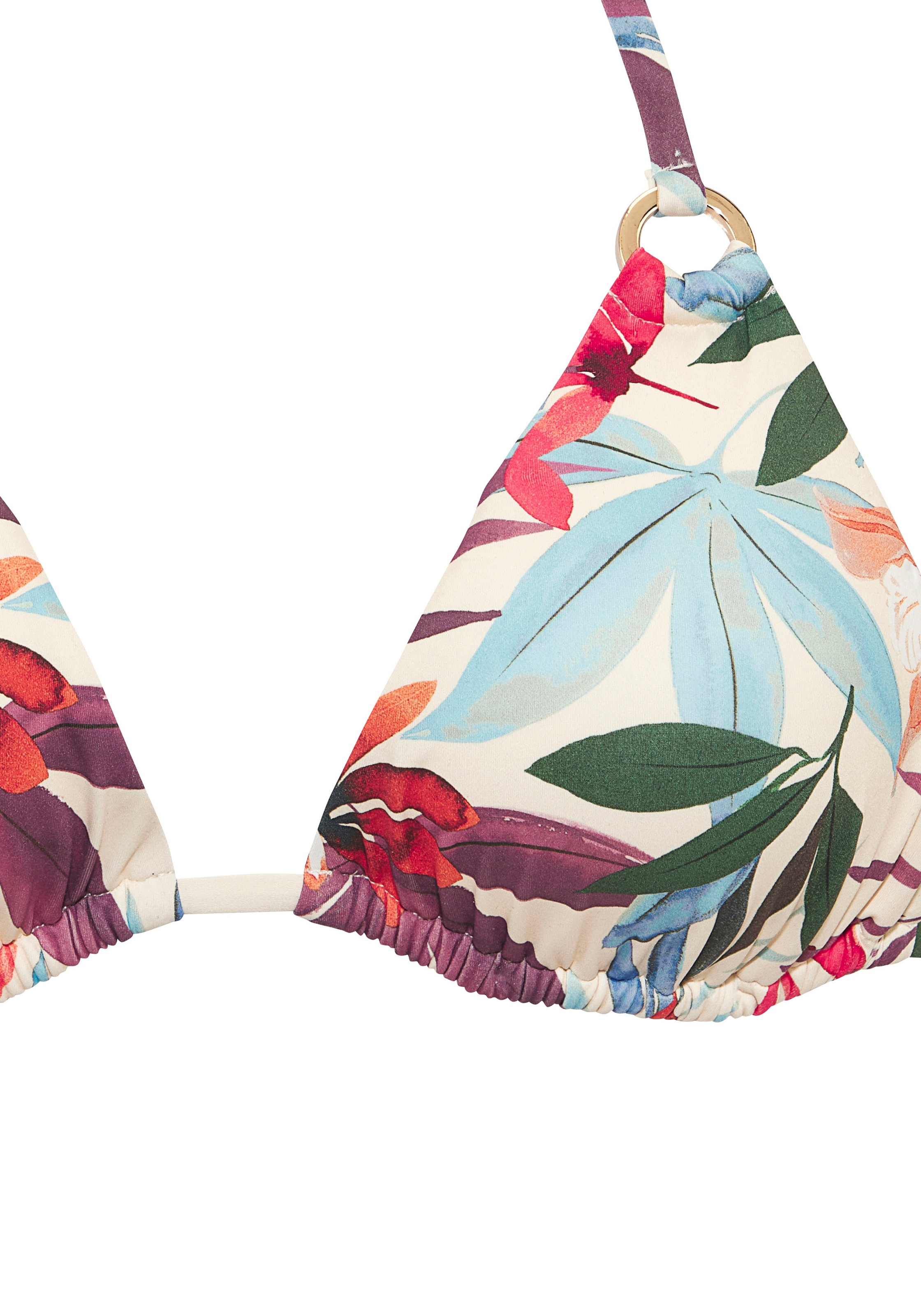 Thumbnail - LASCANA Triangel-Bikini-Top "Imani" mit sommerlichem Blätterprint