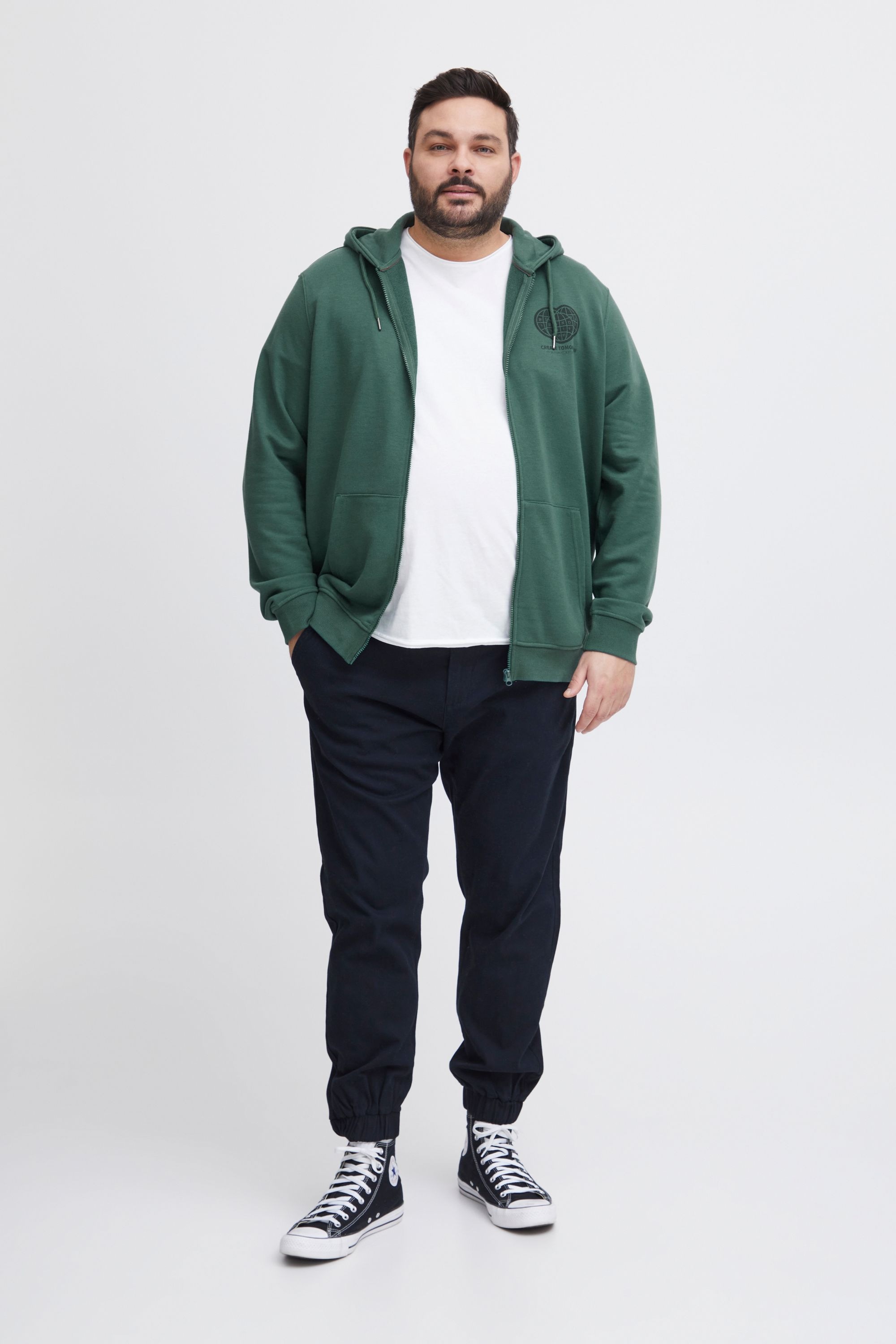 Thumbnail - Blend Kapuzenpullover "BHBSweatshirt" Gemütliche Sweatjacke mit Kapuze und Print