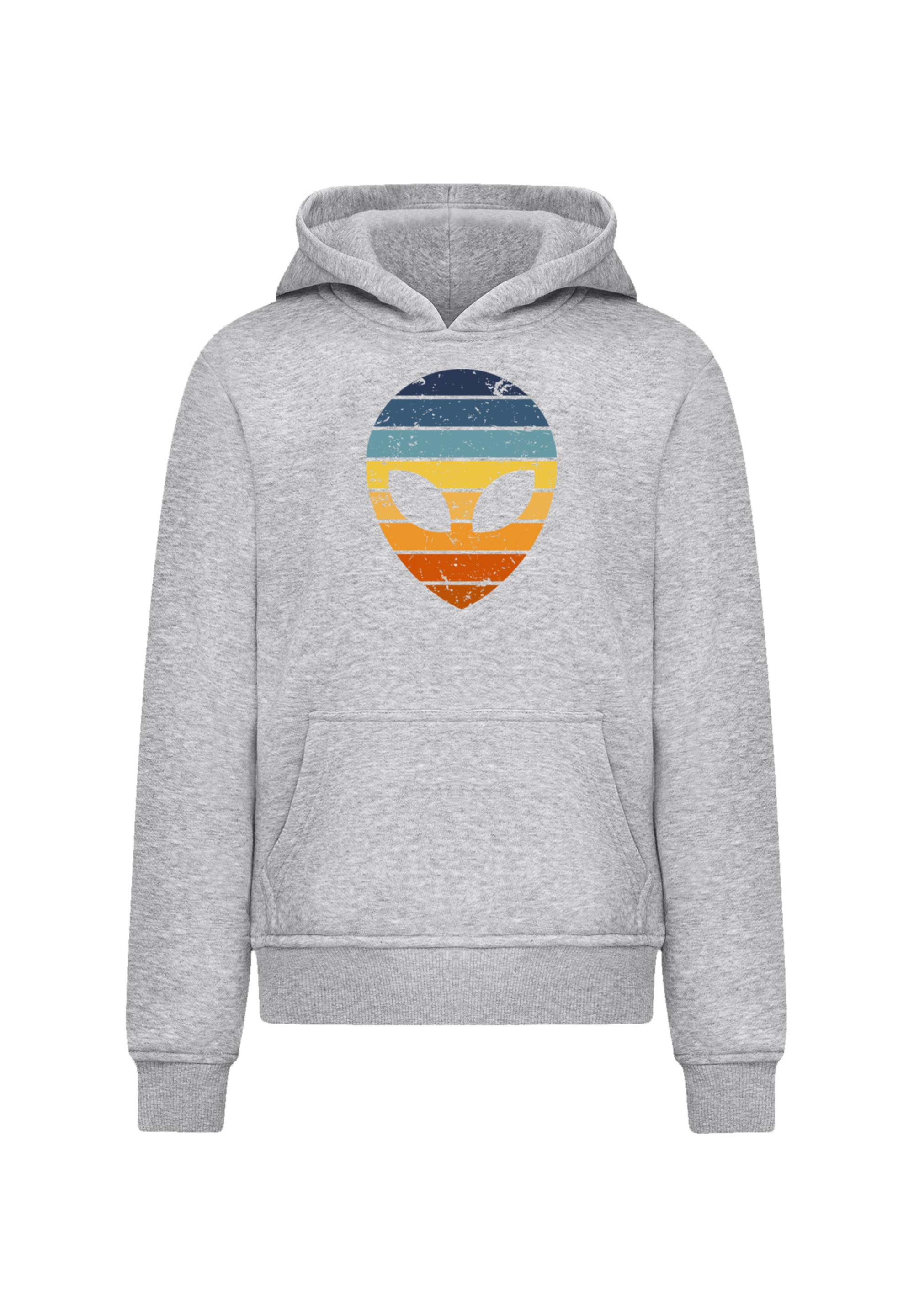 F4NT4STIC Kapuzenpullover »Alien Sonnenuntergang Retro« Premium Qualität