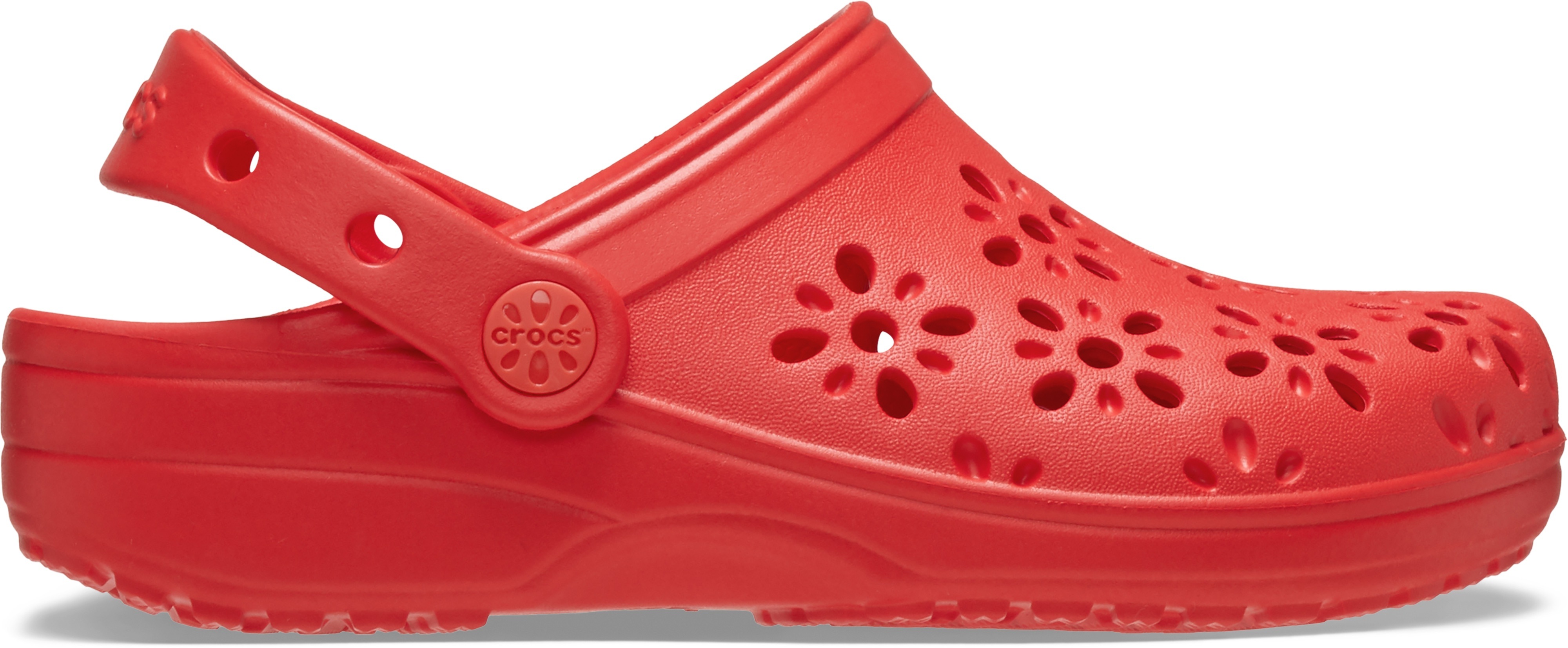 Thumbnail - Crocs Clog "Classic Floral Cut Out Clog" Sandale mit schwenkbarem Fersenriemen