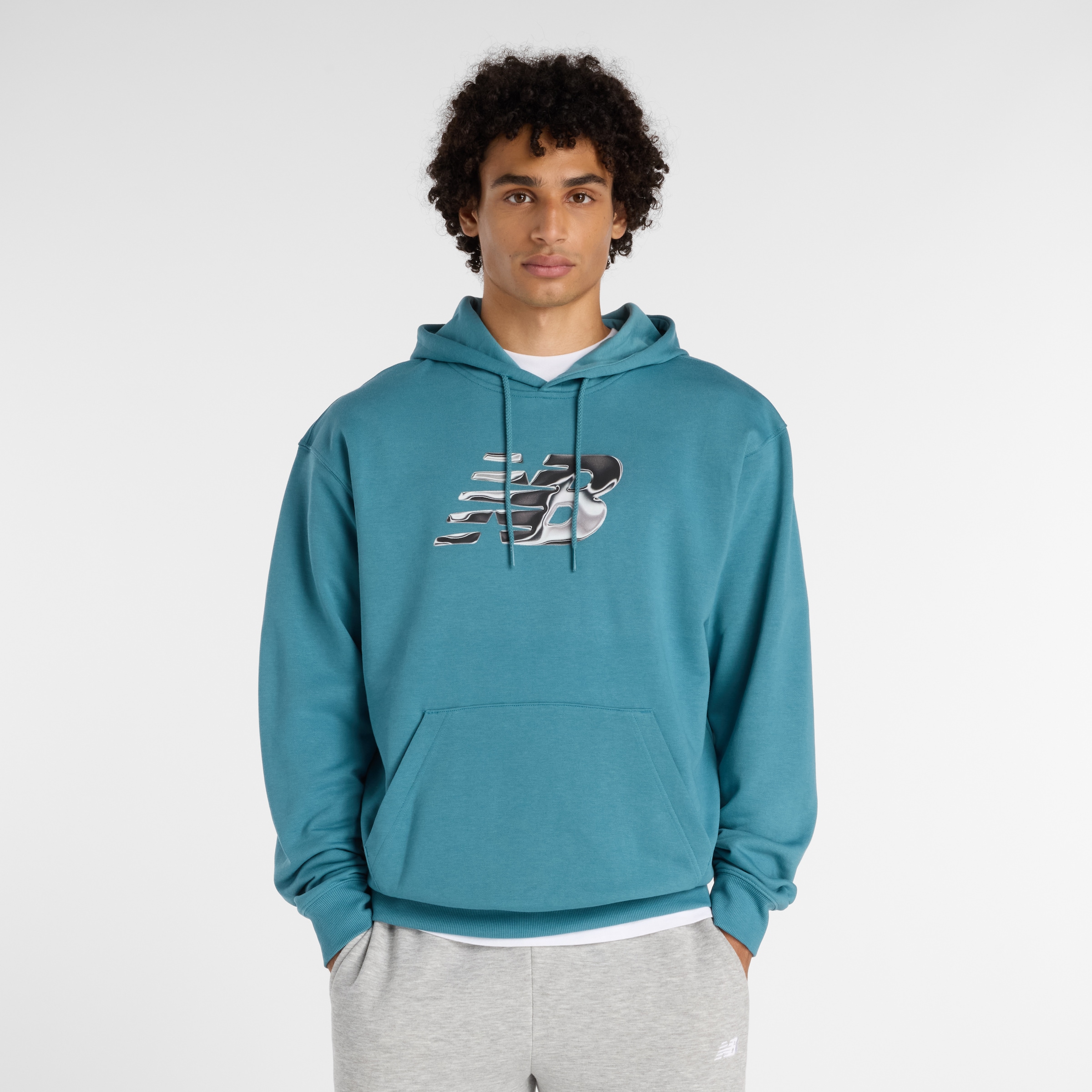 New Balance Kapuzensweatshirt "AAZ Mens Lifestyle Hoodie BIG TEAL", sportli günstig online kaufen