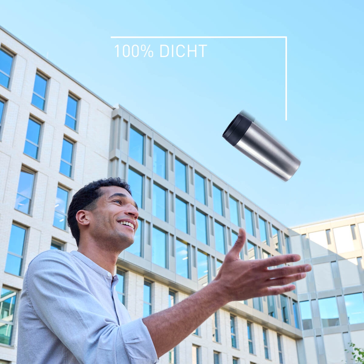 Emsa Thermobecher »Travel Mug Classic, mit 360°-Trinköffnung, auslaufsicher, rutschfest« 4h heiß, 8h kalt - 360 ml / 6h heiß, 12h kalt - 500 ml, 100% dicht