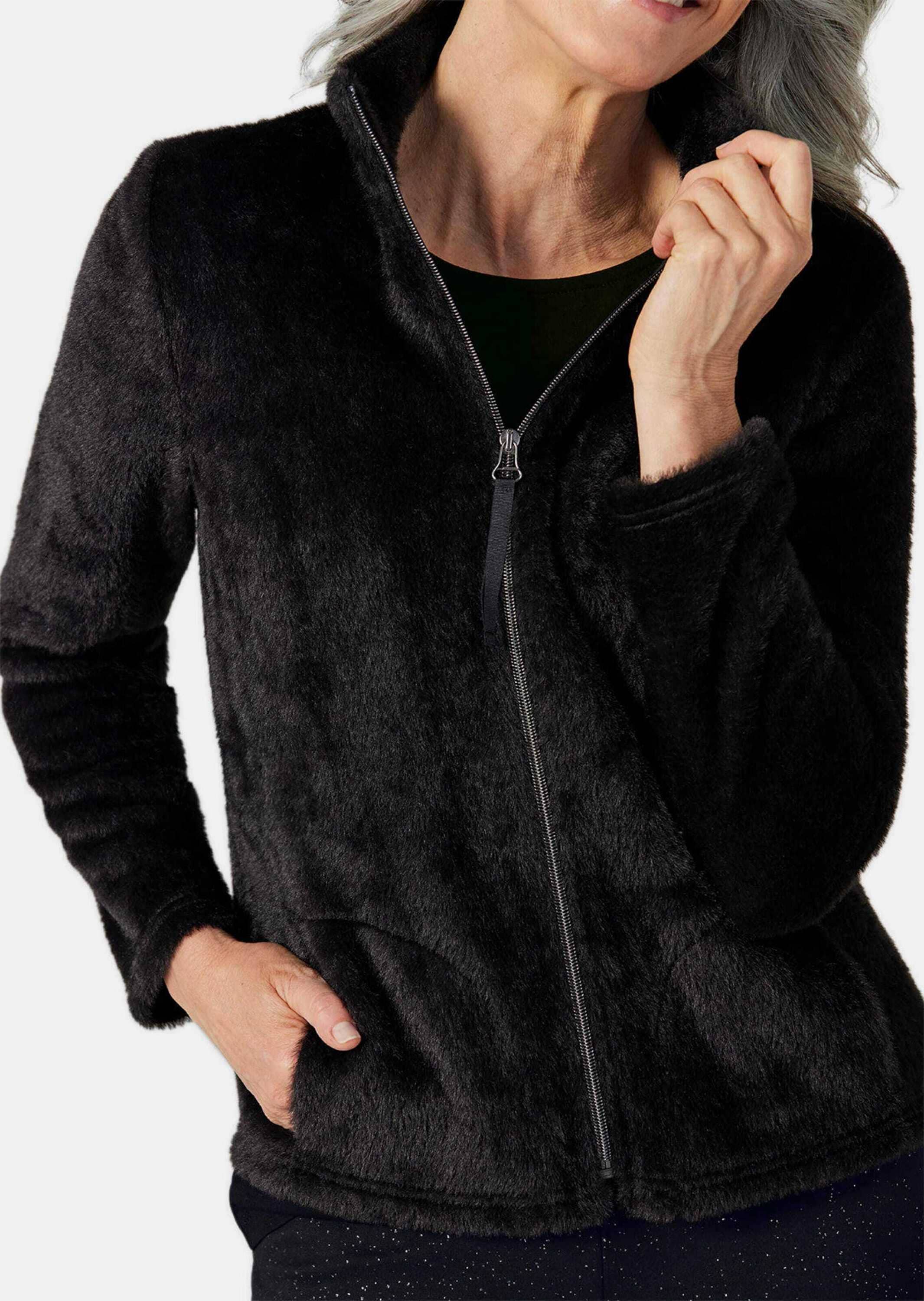 GOLDNER Kurzjacke »Jacke Teddyjacke mit Glanzeffekt«