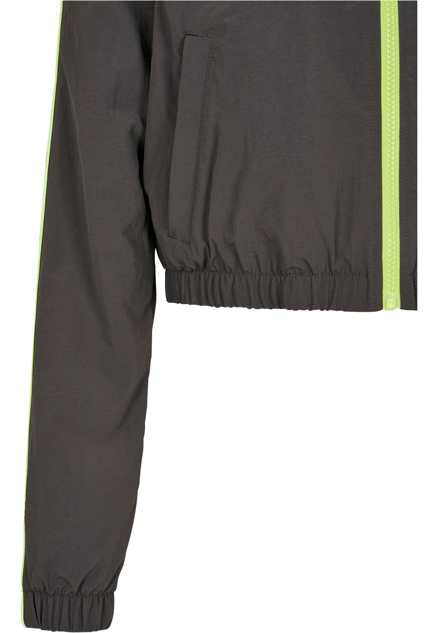 URBAN CLASSICS Allwetterjacke »Urban Classics Damen Ladies Short Piped Track Jacket«, (1 St.), ohne Kapuze