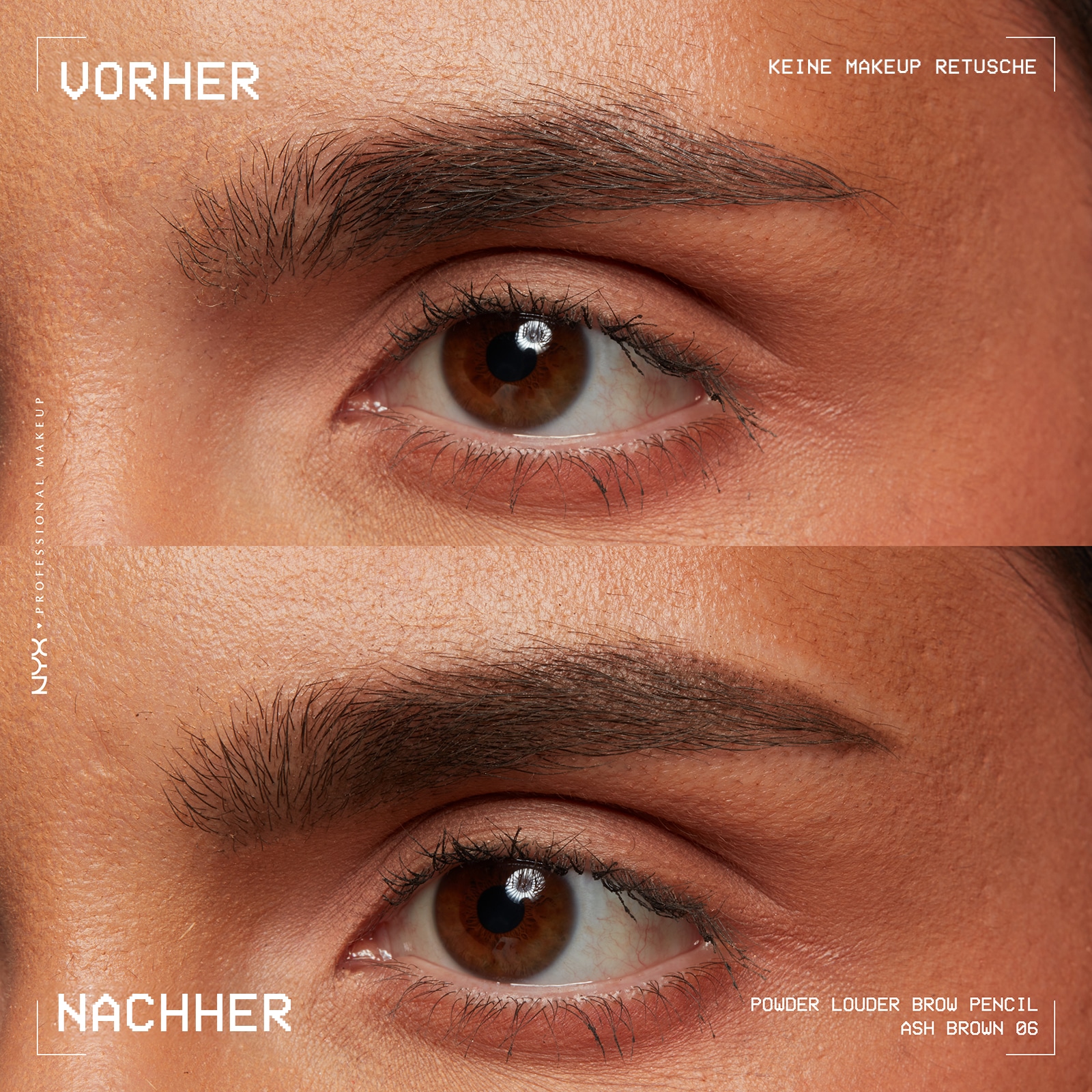 NYX Augenbrauenpflege »Makeup Powder Louder Brow Pencil«, mit Mikrofiber