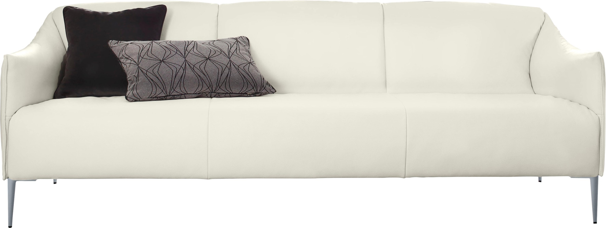 W.SCHILLIG 3-Sitzer »sally«, mit Metallfüßen in Silber matt, Breite 224 cm