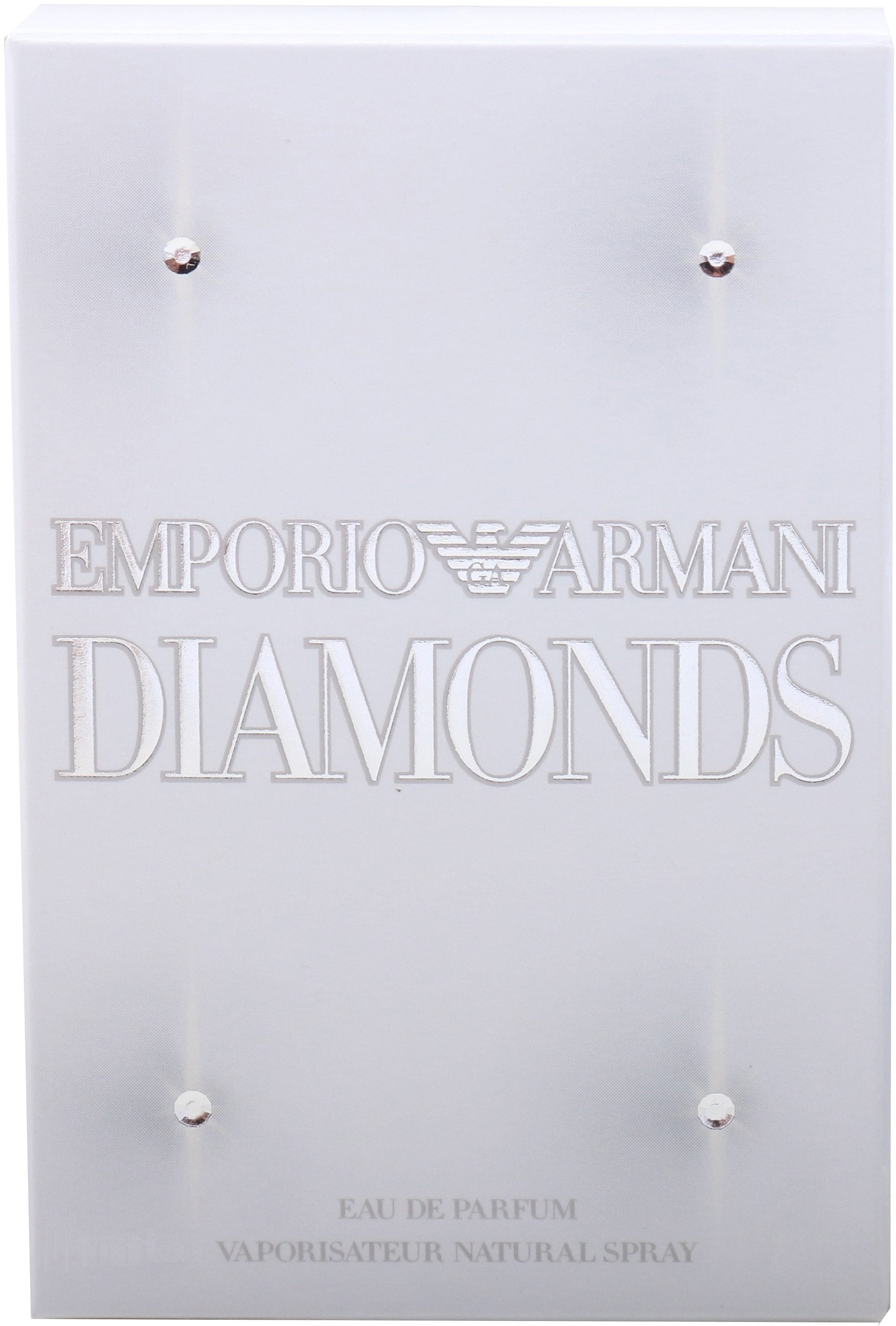 Giorgio Armani Eau de Parfum »Diamonds«, Blumig-orientalischer Damenduft mit Himbeere, Rose und Vanille.