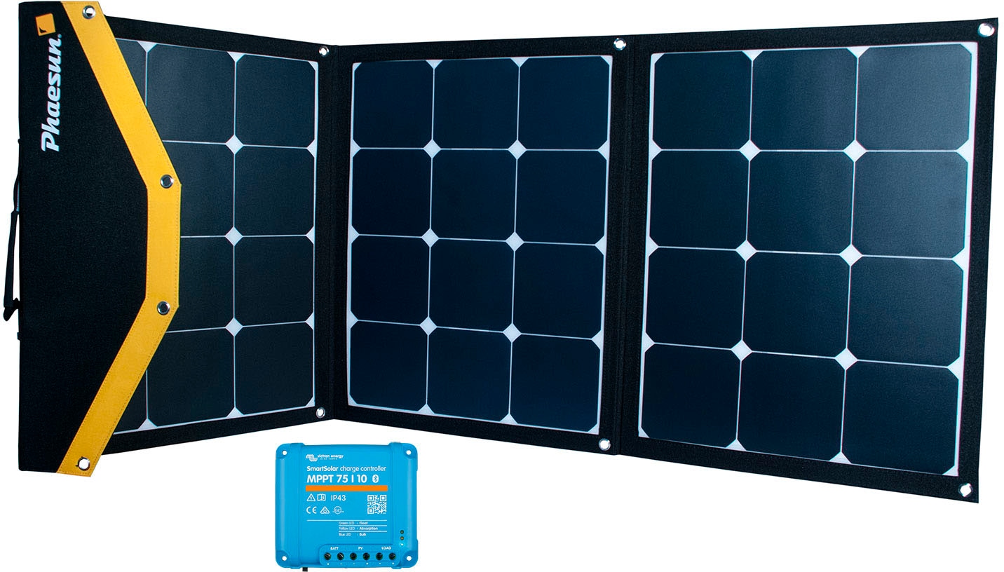 Phaesun Solarmodul »»Module Kit Phaesun Fly Weight 135 Premium MPPT««, (Komplett-Set, 2 St.)