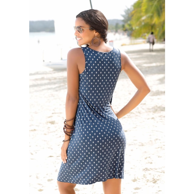 Beachtime Strandkleid, mit Ornamentdruck online kaufen | BAUR