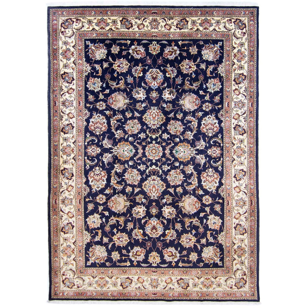 Wohnen Teppiche morgenland Wollteppich »Maschad Durchgemustert Blu scuro 307 x 211 cm«, rechteckig, 1 mm Höhe, Unikat mit Zertif Wohnen Teppiche morgenland Wollteppich »Maschad Durchgemustert Blu scuro 307 x 211 cm«, rechteckig, 1 mm Höhe, Unikat mit Zertif