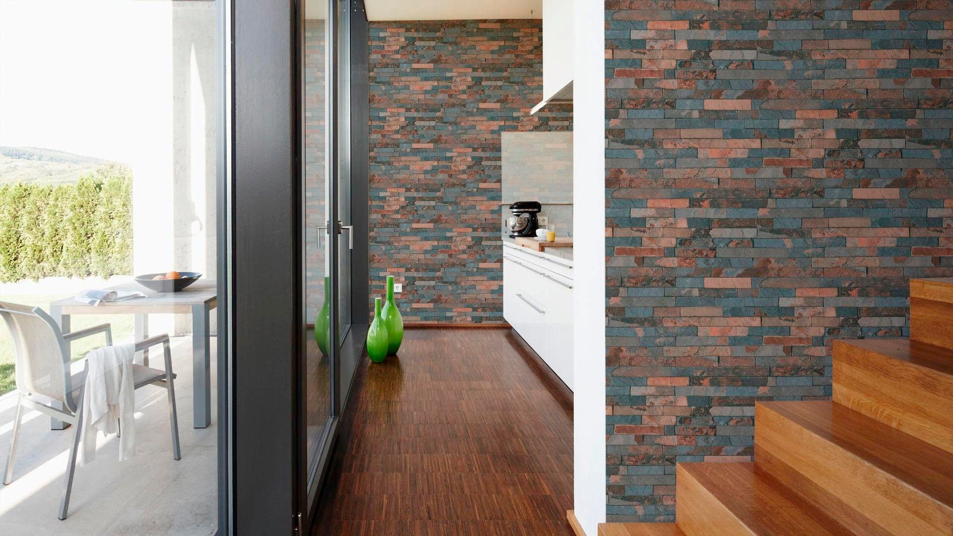 living walls Vliestapete »Best of Wood`n Stone 2nd Edition«, Steinoptik, Tapete Stein