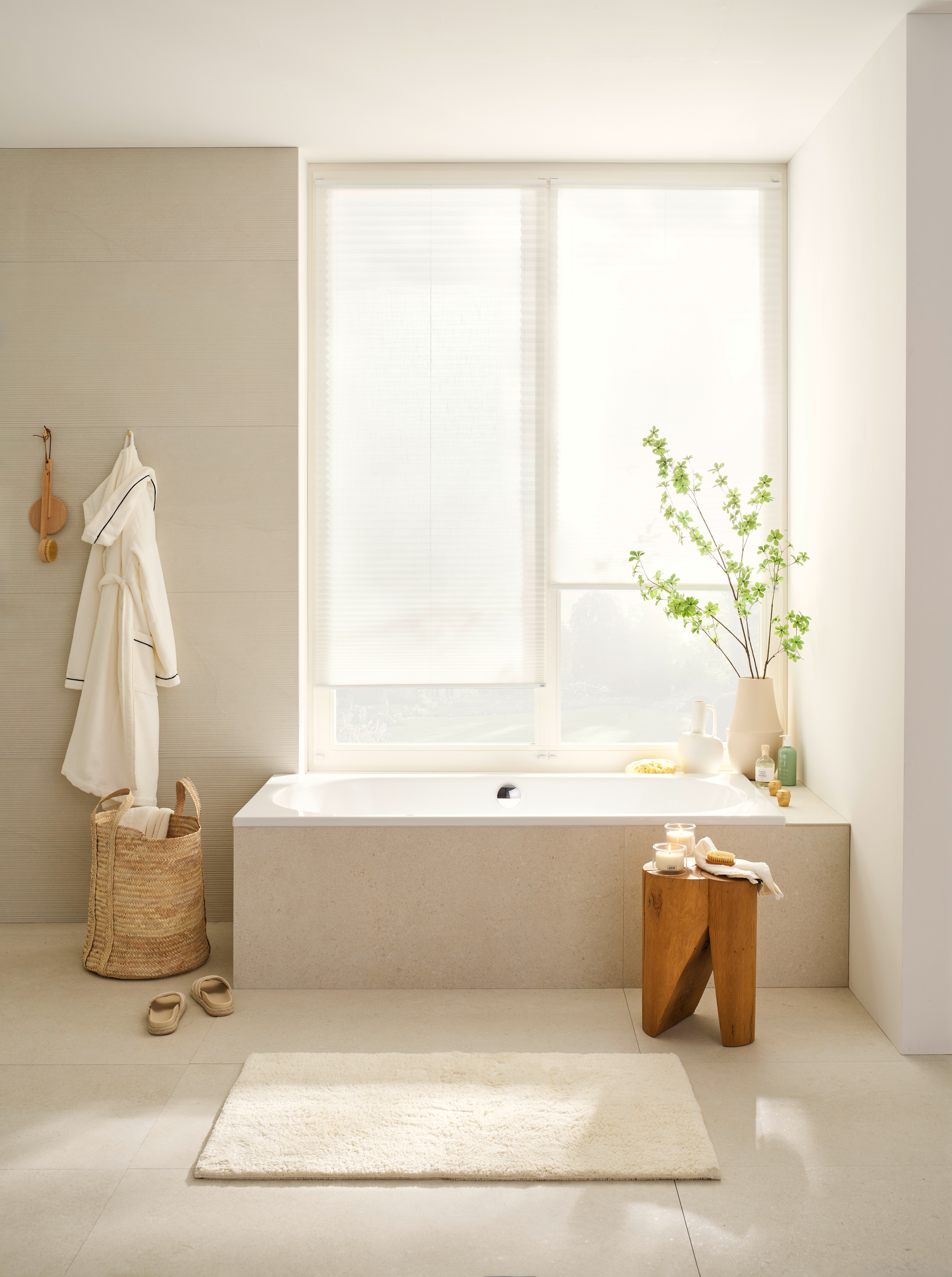 SCHÖNER WOHNEN-Kollektion Badematte »Bahamas  Uni« Höhe 30 mm fußbodenheizungsgeeignet beidseitig verwendbar