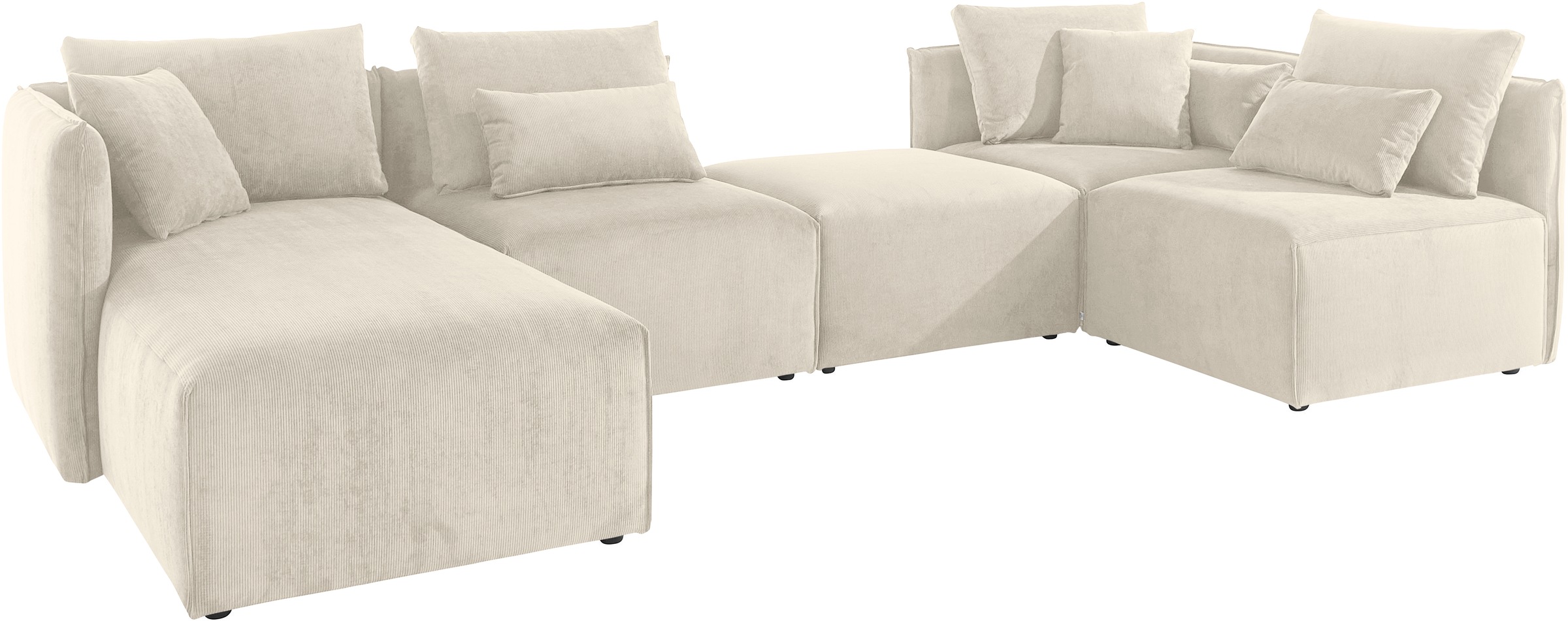 OTTO home Wohnlandschaft "Nöre U-Form" 5 Teile, in vielen Bezugsqualitäten günstig online kaufen