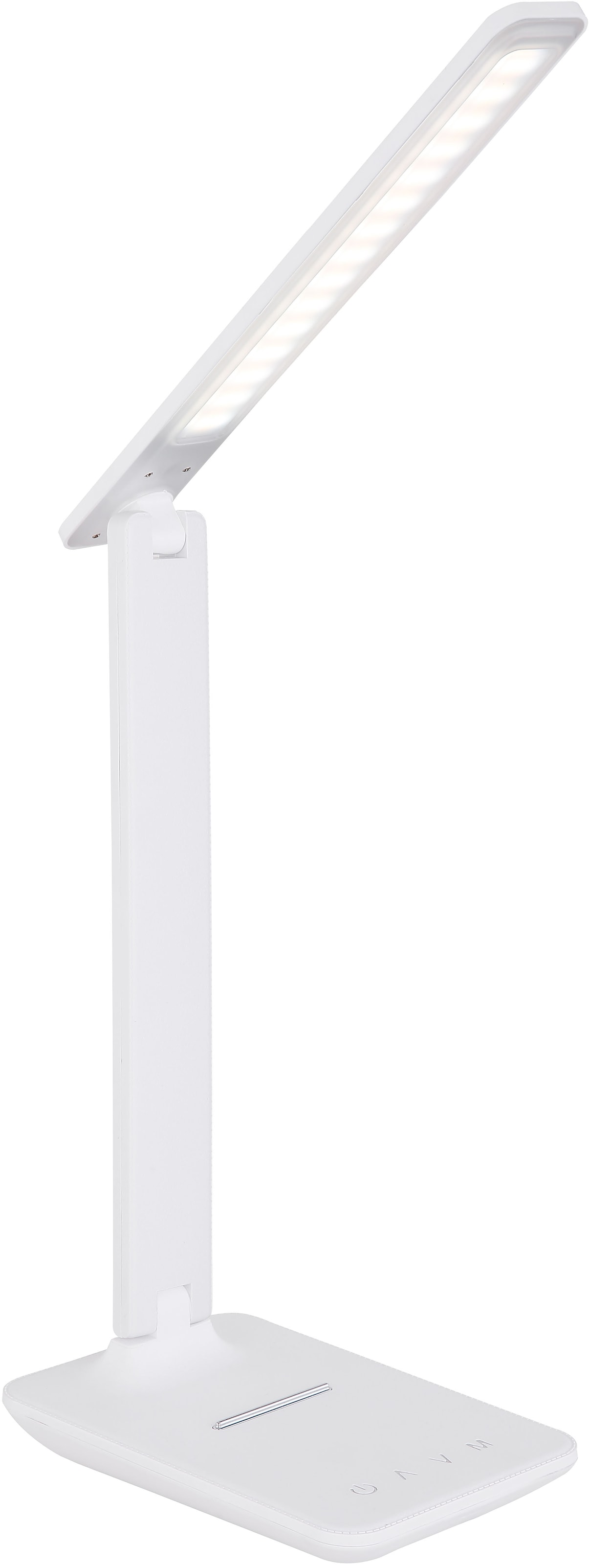 GLOBO LIGHTING LED Tischleuchte »BULLA«, Leuchtmittel LED-Modul | LED fest integriert, Tischlampe/Arbeitszimmer/Bürotischleuchte/weiß