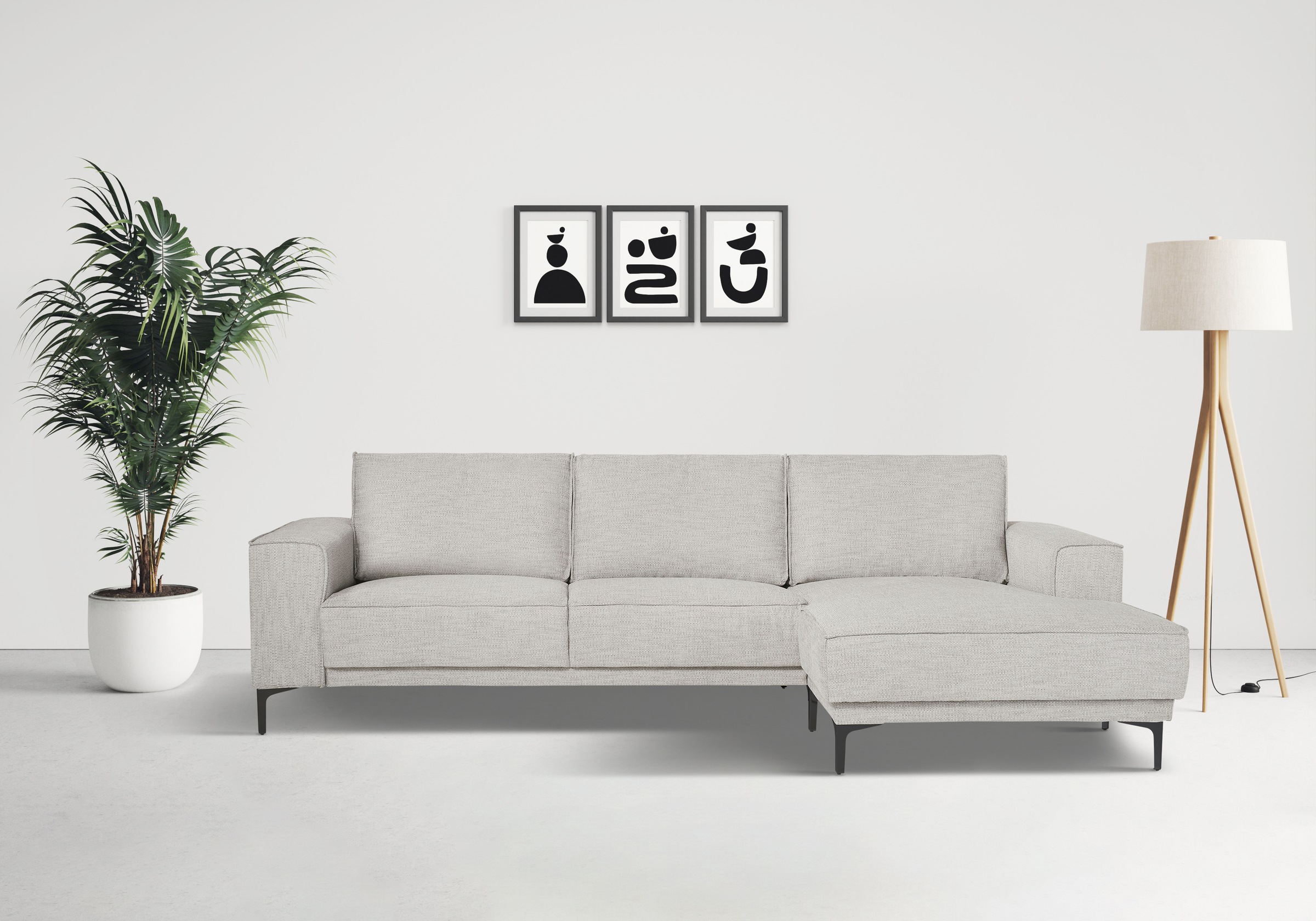 OTTO HOME Oland Corner Sofa Brown 280x152x85cm 6