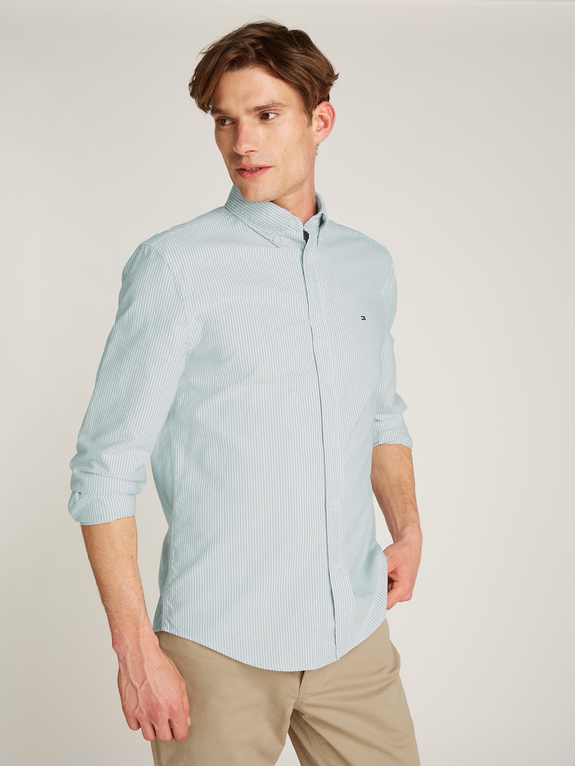 Tommy Hilfiger Langarmhemd "HERITAGE OXFORD STRIPE Regular Fit SHIRT" günstig online kaufen