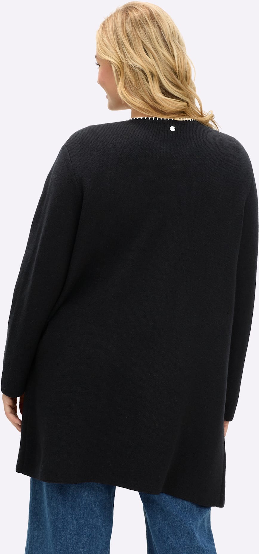 Sheego Jacquardstrickjacke günstig online kaufen