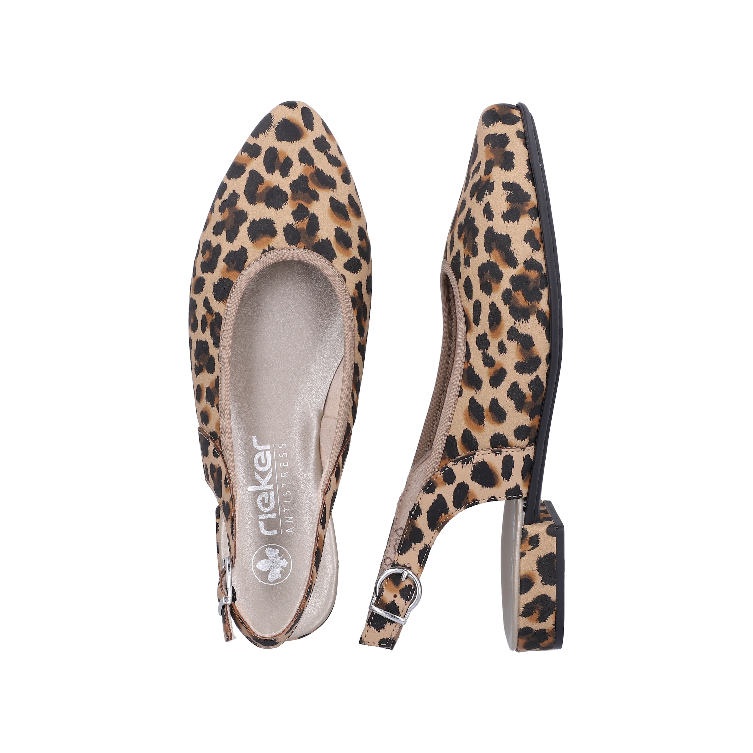 Rieker Slingpumps  Sommerschuh, Sabot mit elastischem Textileinfass