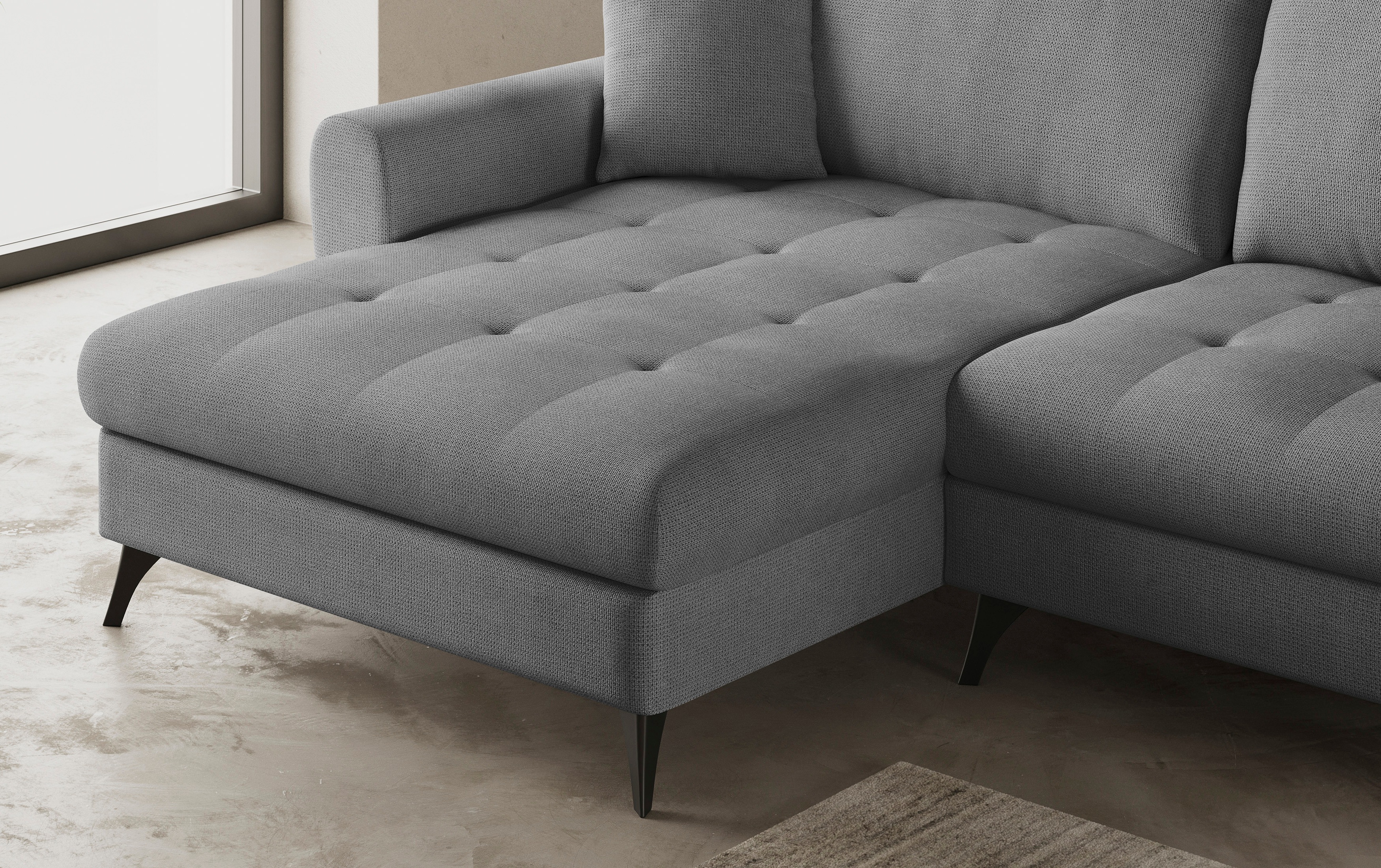 Thumbnail - Mr. Couch Ecksofa "Blackburn II, L-Form", Mit Kaltschaumpolsterung bis 140 kg belastbar