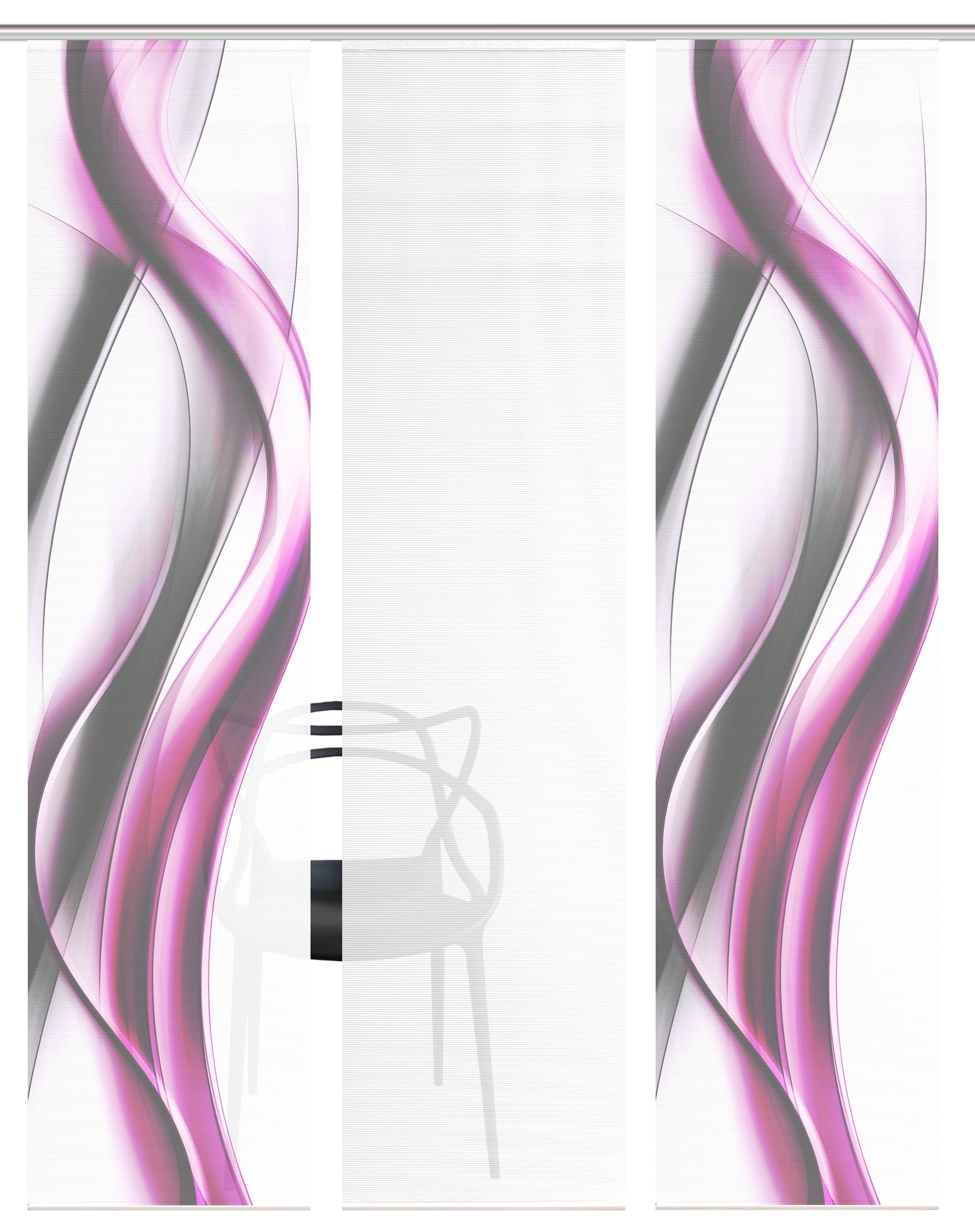 Vision S Schiebegardine »CARA« Paneelwagen 3 Stk. tlg. Schiebevorhang,Bambusoptik,Digitaldruck,SET