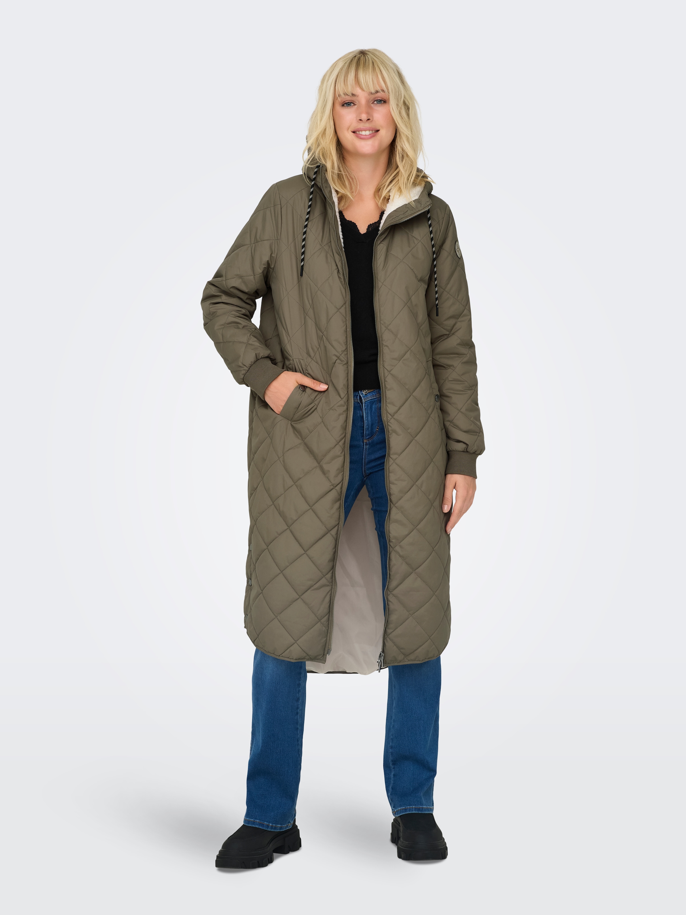 ONLY Steppmantel »ONLNEWSANDY QUILT COAT CC OTW«