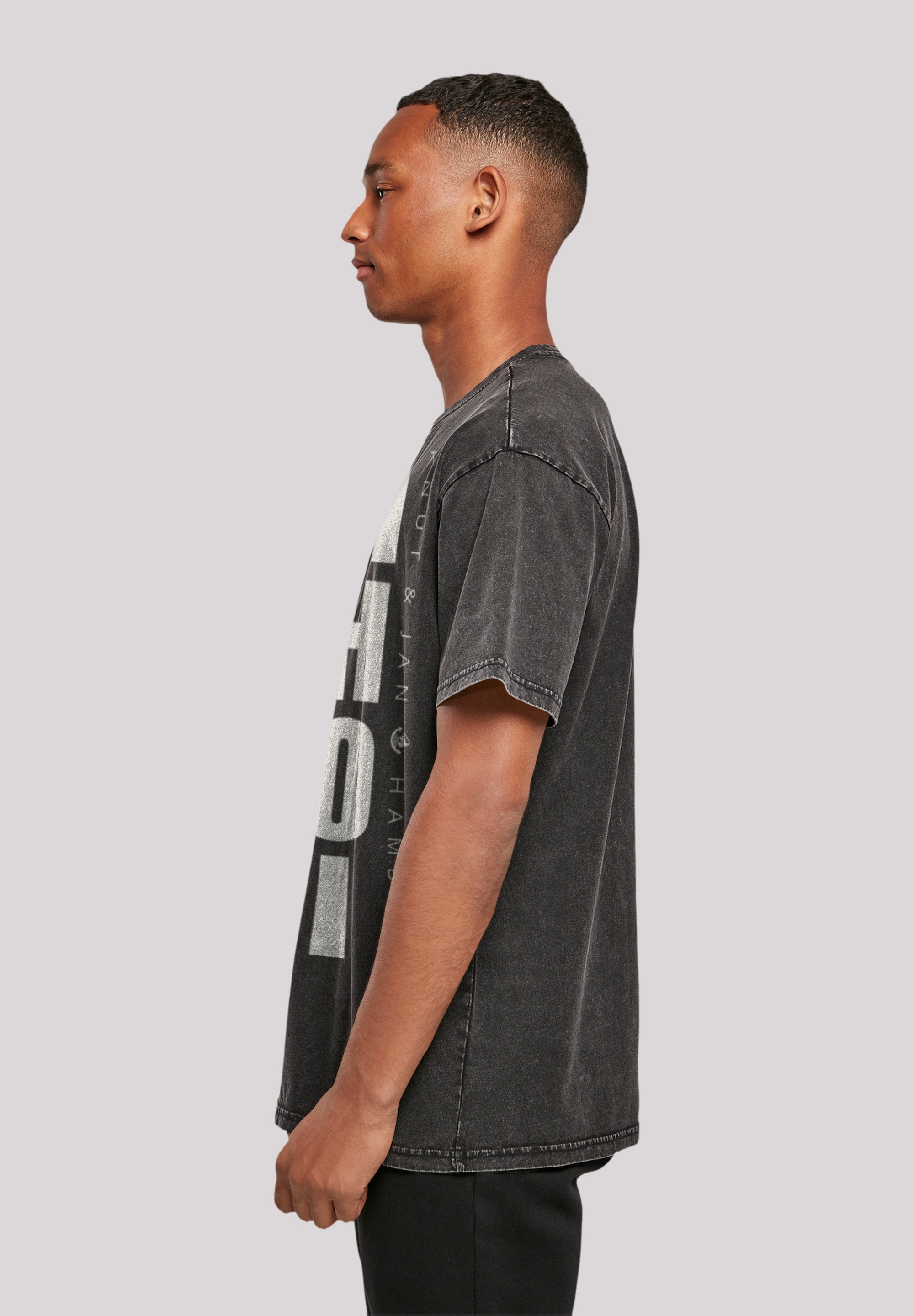 F4NT4STIC T-Shirt »Ahoi Anker Knut & Jan Hamburg«, Print