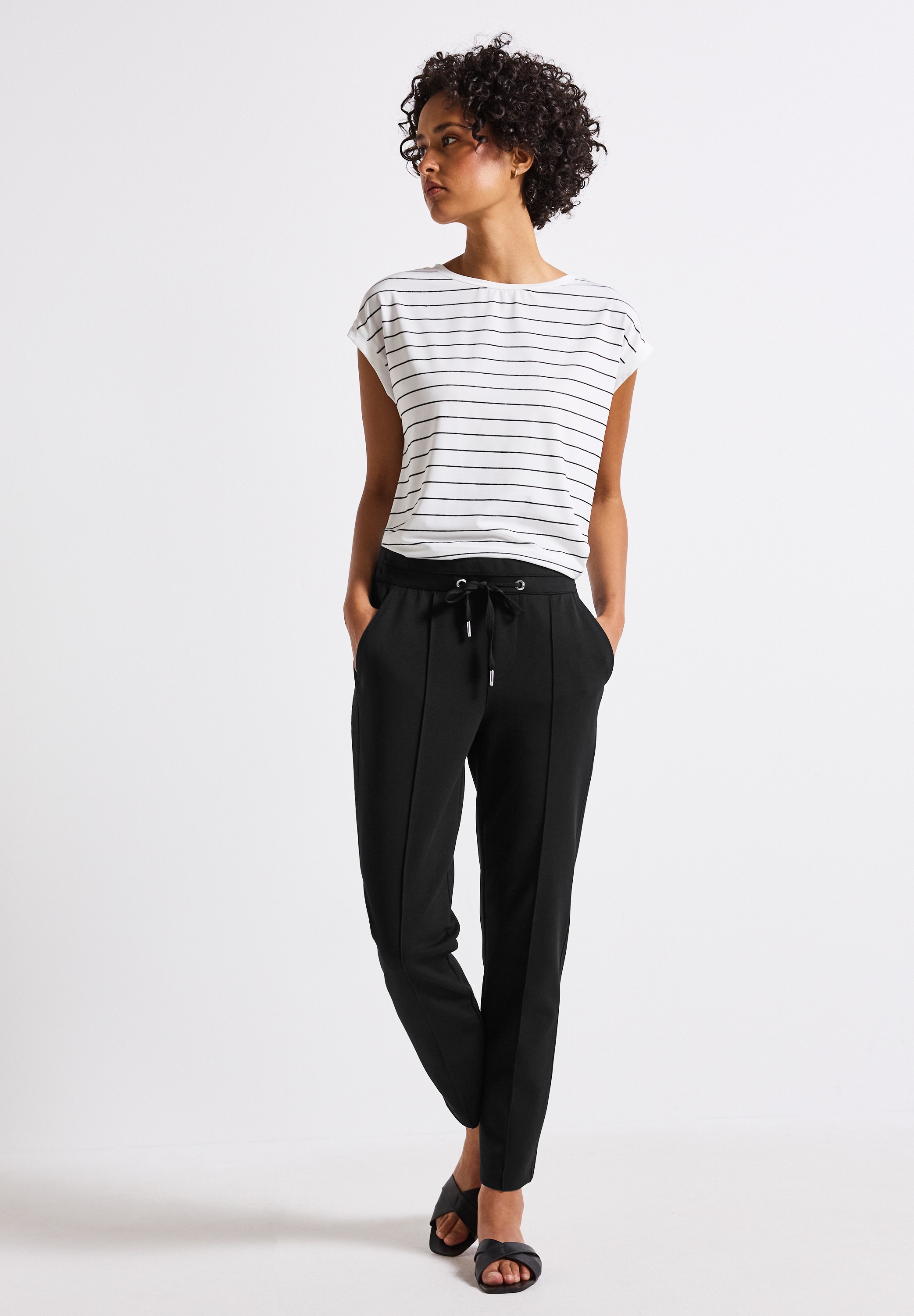 STREET ONE Jogger Pants, Middle Waist