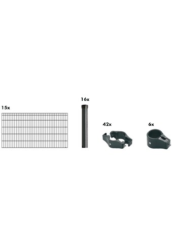 KRAUS Einstabmattenzaun »Dino-Trend-Z42« ant...