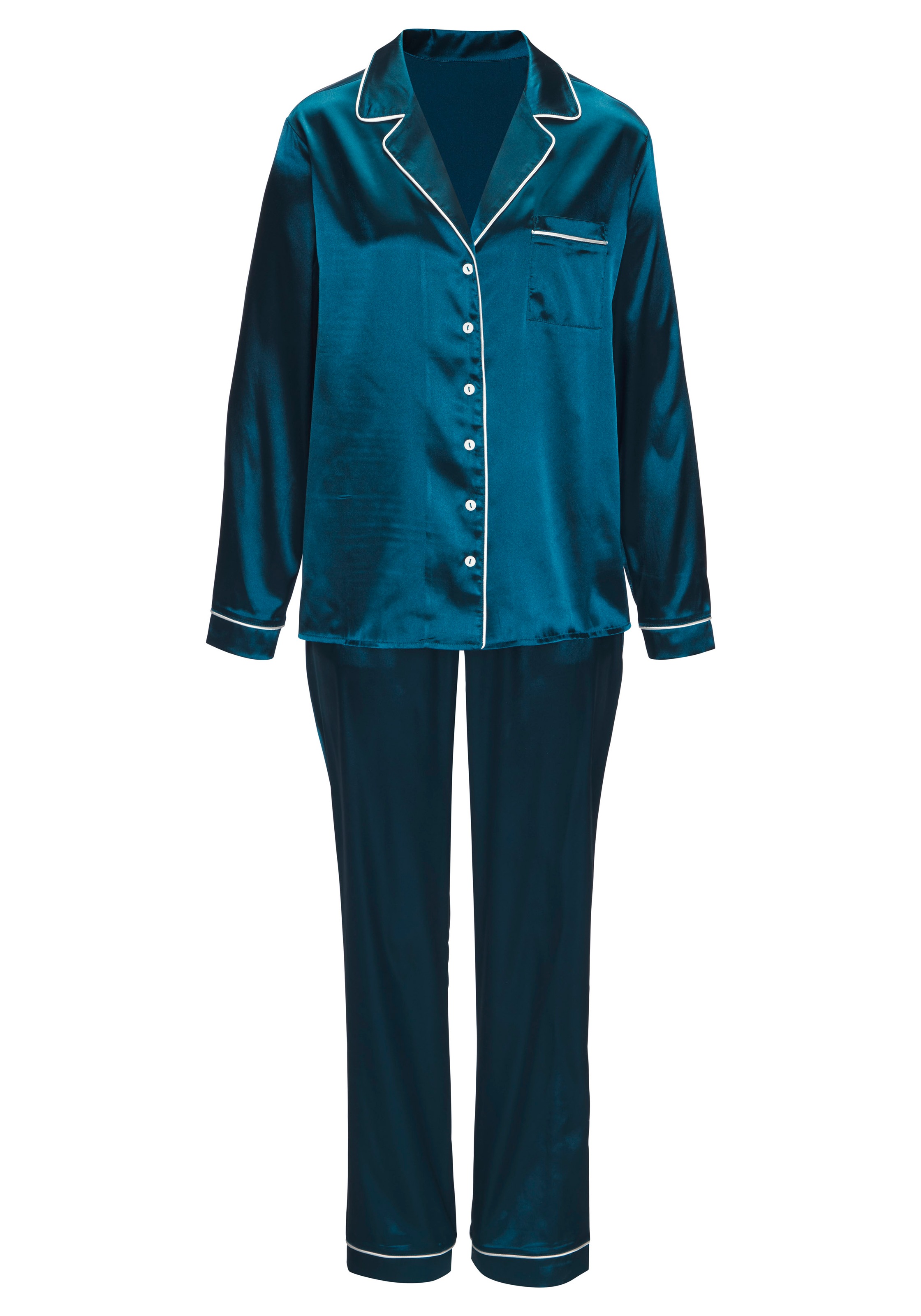 s.Oliver Pyjama 3 tlg. Mit schöner Schlafmaske günstig online kaufen