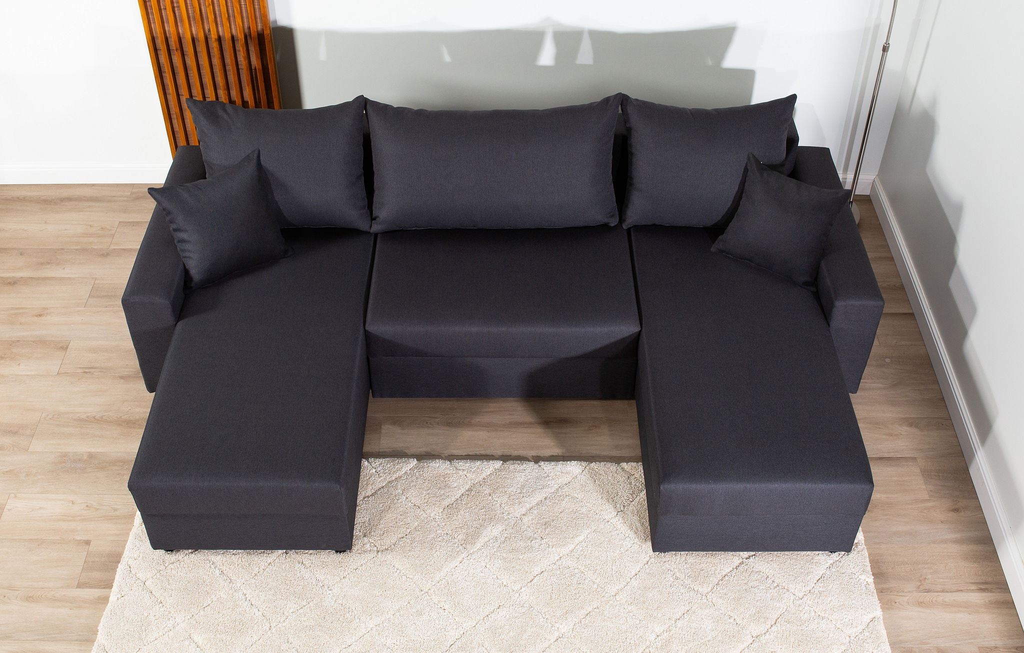 COLLECTION AB Wohnlandschaft »Pico U-Form«, Wohnlandschaft,2 X Ottomane,Polyätherschaum Polsterung