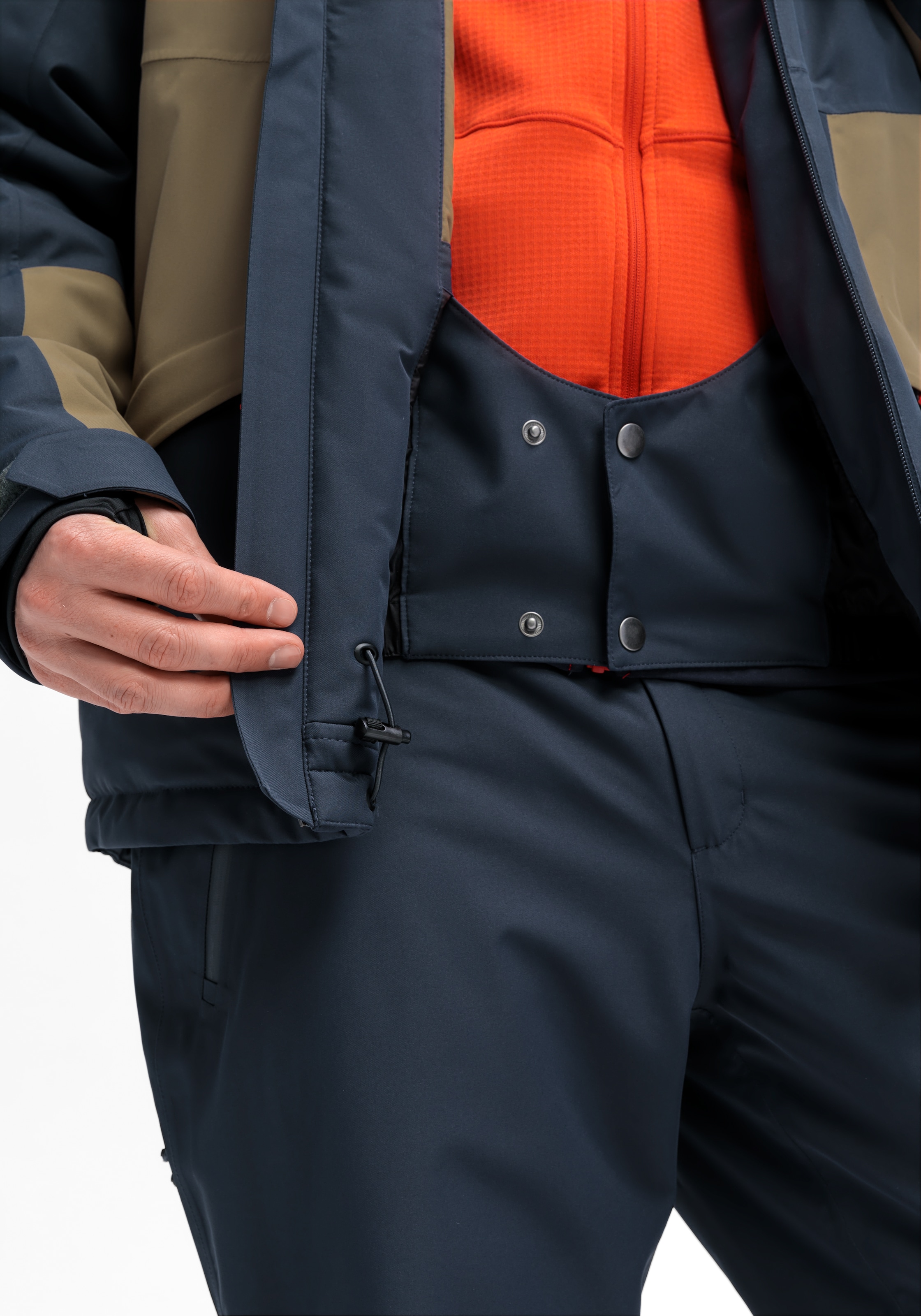 Maier Sports Skijacke »Bukovel«, Herren Winterjacke mit RV-Taschen und Kapuze, wasserdicht