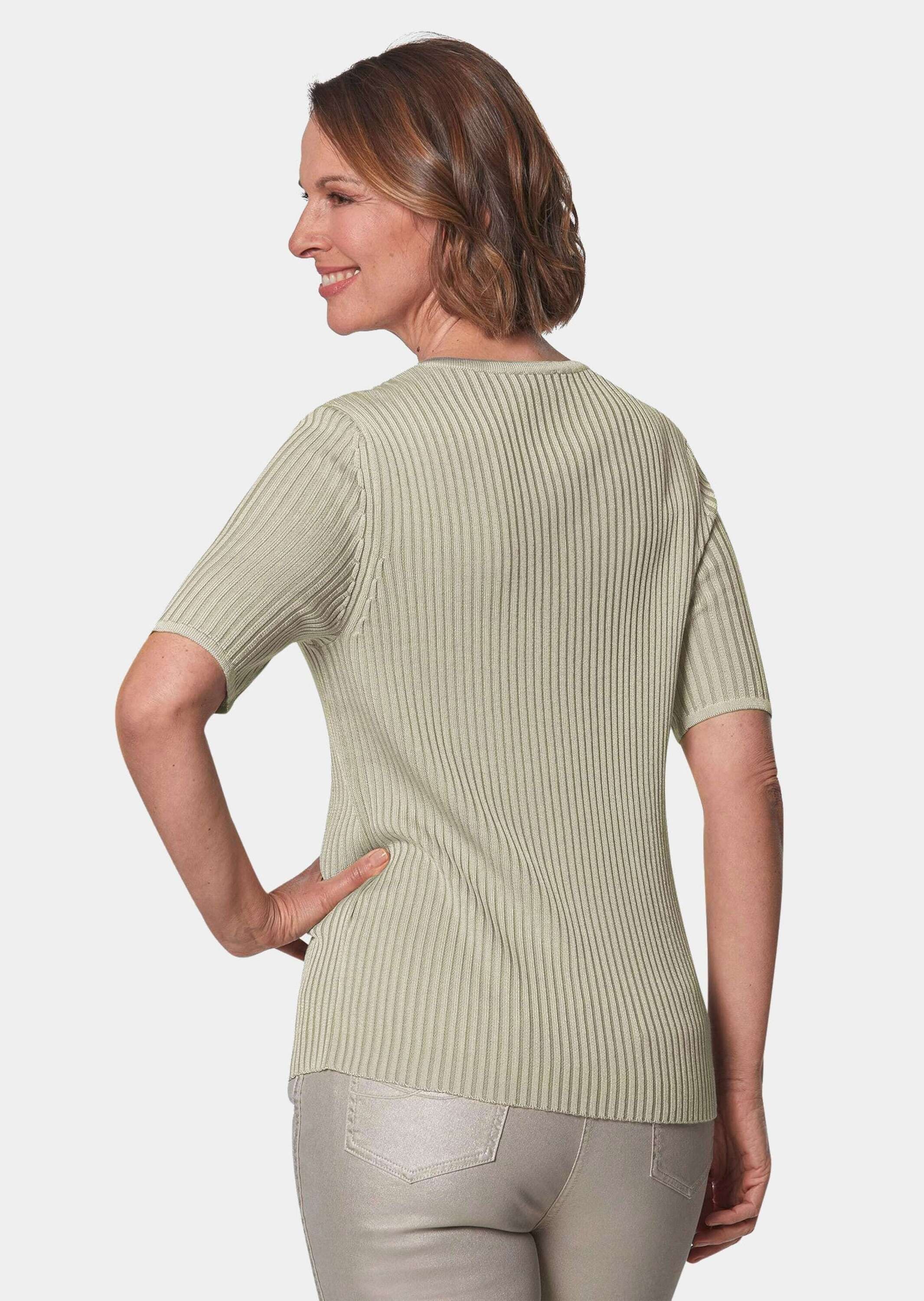 GOLDNER Rundhalspullover »Pullover Pflegeleichter Pullover in hochwertiger Rippenstruktur«