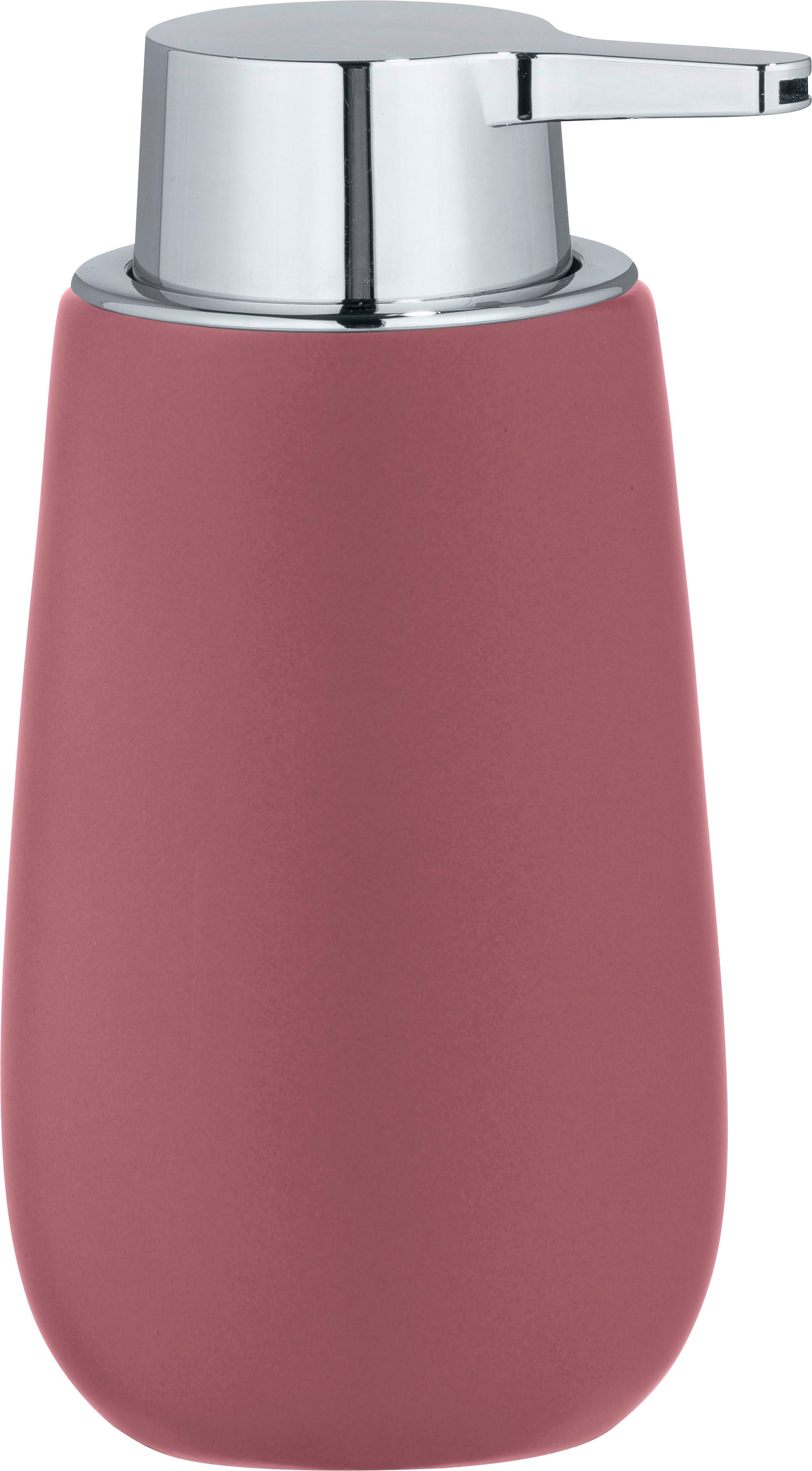 WENKO Seifenspender »Badi«, (1 tlg.), Altrosa Keramik, 320 ml