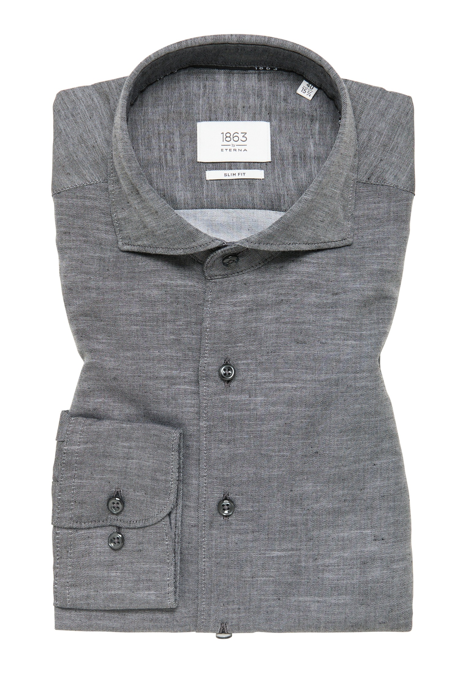 Eterna Langarmhemd »SLIM FIT« EASY IRON (bügelleicht)