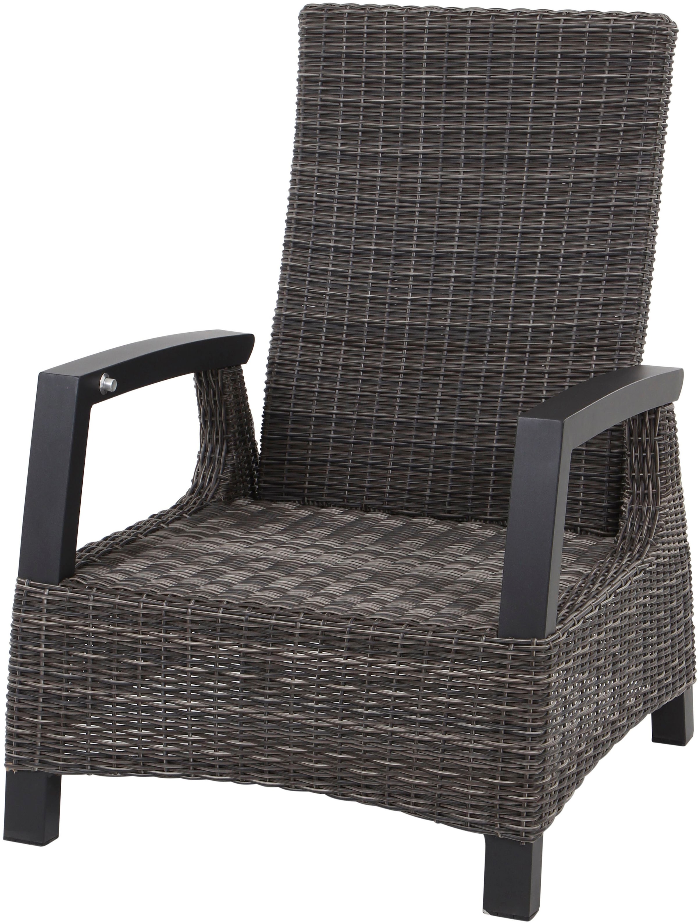 Siena Garden Gartenlounge-Set »Corido«, (Set, 8 tlg.), bestehend aus 2 Sesseln, 1 Bank, 1 Tisch und 4 Auflagen