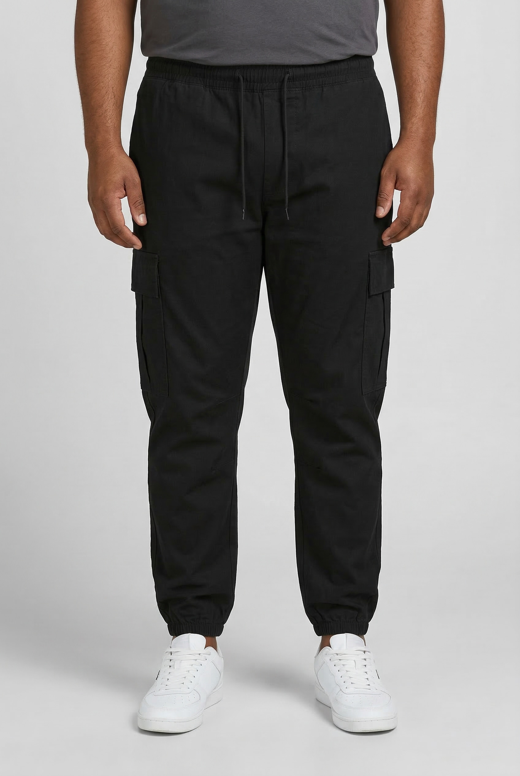 Jack & Jones PlusSize Cargohose "JPSTKANE DYLAN CUFFED CARGO RET PLS" Baumwollmischung, relaxed fit