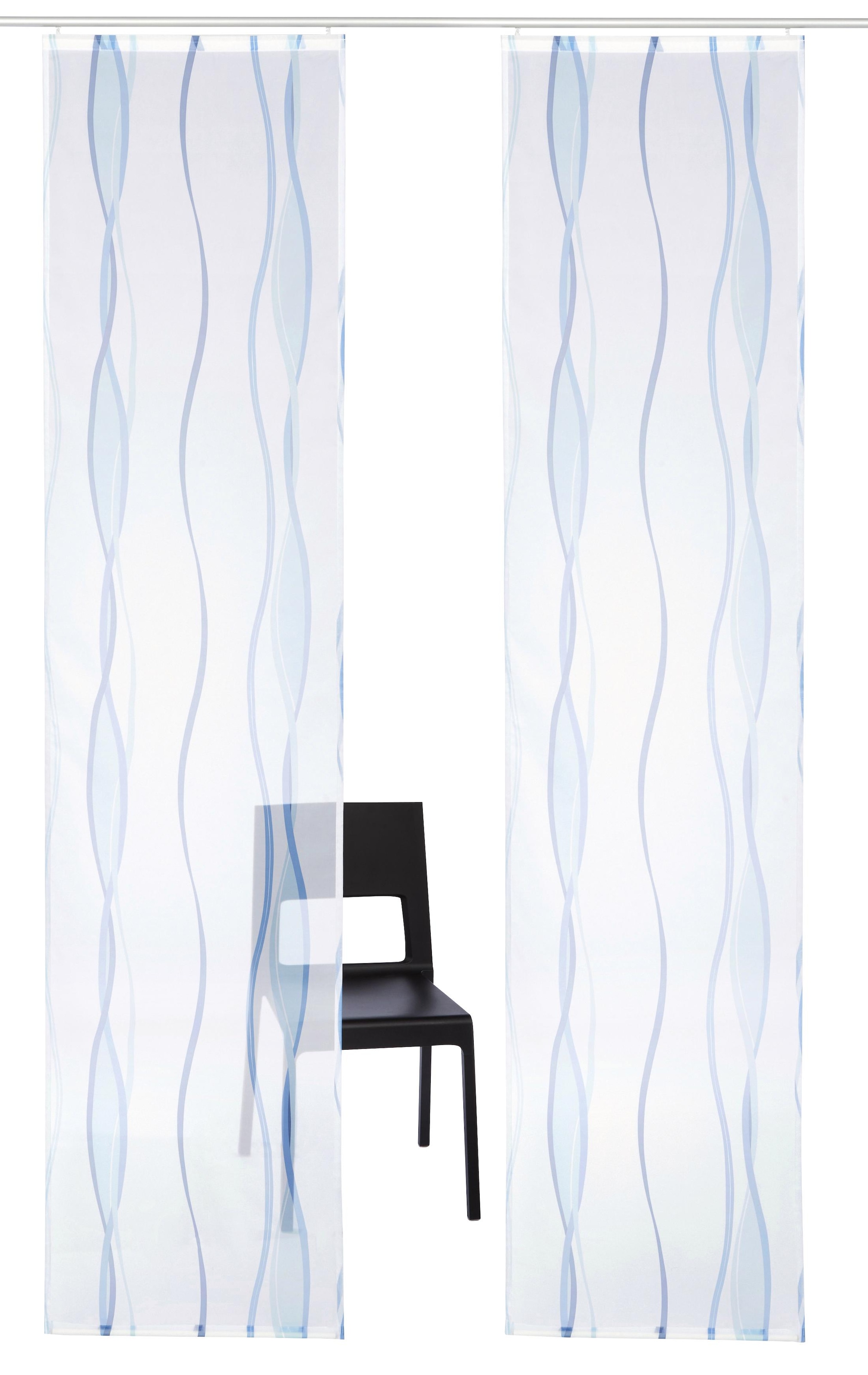 my home Schiebegardine "Dimona" Klettschiene 2 Stk. tlg. 2-er Set, Fertigga günstig online kaufen