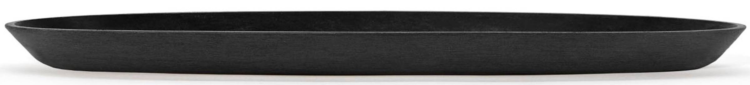 ECOPOTS Blumentopfuntersetzer »SAUCER OVAL Dark Grey« BxTxH: 13,6x13,6x3 cm