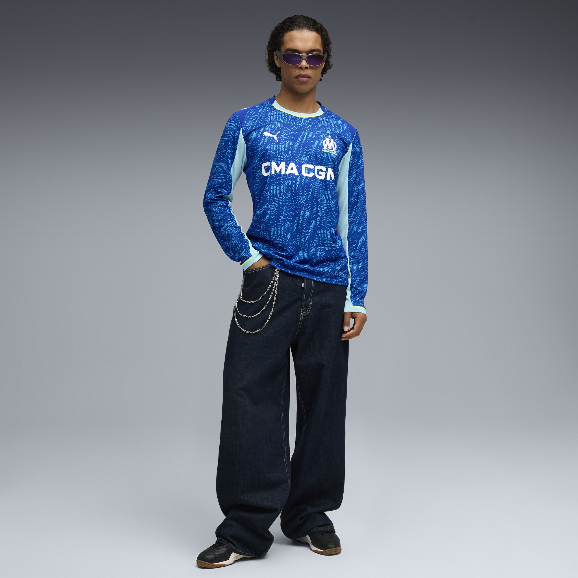 PUMA Trainingsshirt »Olympique de Marseille 25/26 Langarm-Ausweichtrikot Herren«