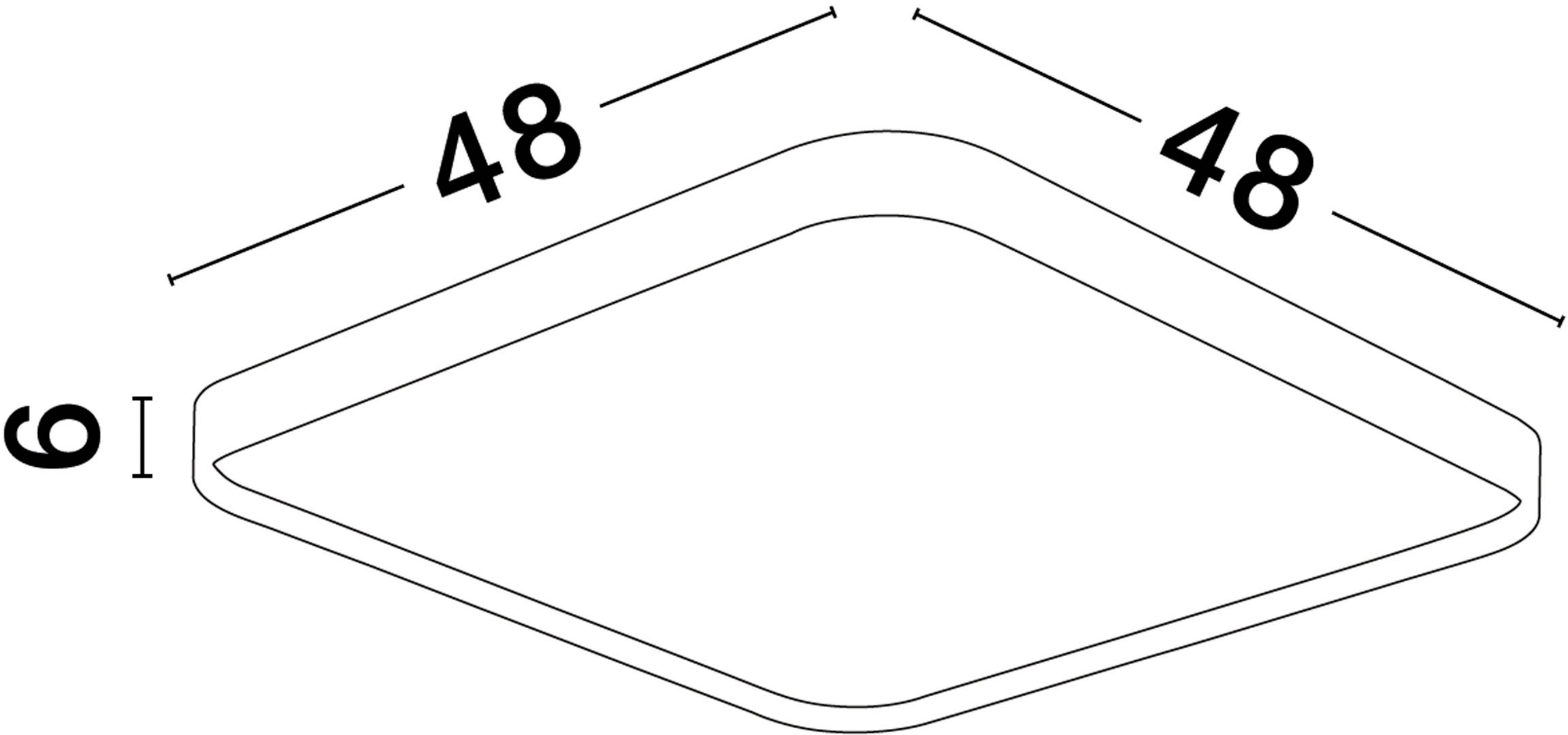 Nova Luce LED Deckenleuchte »ATHOS« LED-Modul 1 Stk. Warmweiß