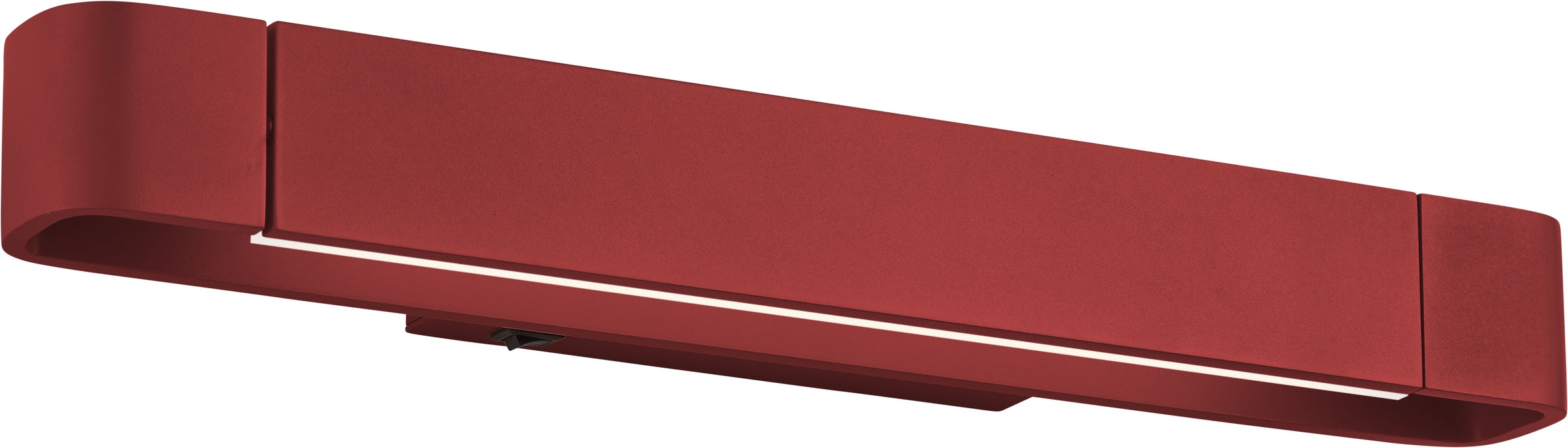 LED Wandleuchte "BOX", 1, H: 9cm, 1 Stk., rot, HELL HÖLLISCH GUTES LICHT, Leuchten, Ein/Aus-Schalter